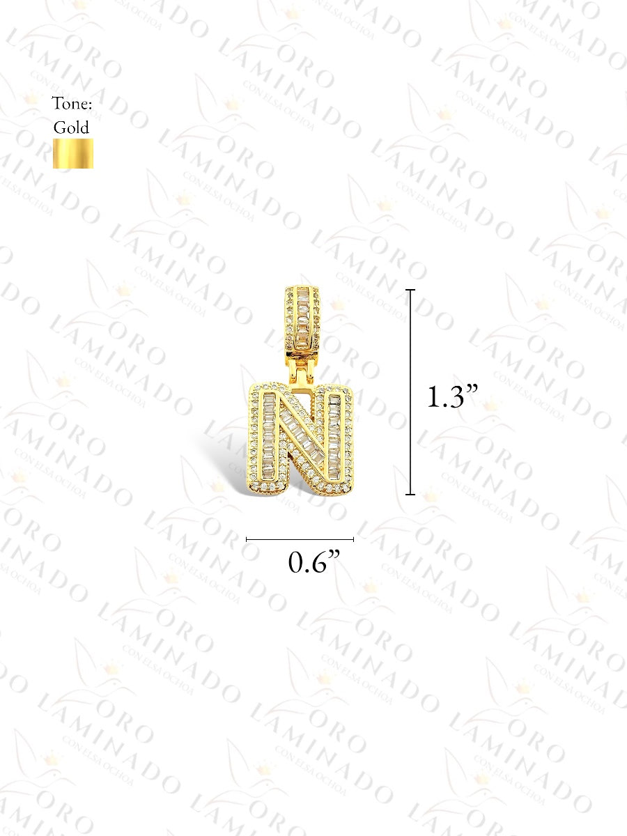 Gold Filled Letter "N" Pendant G259