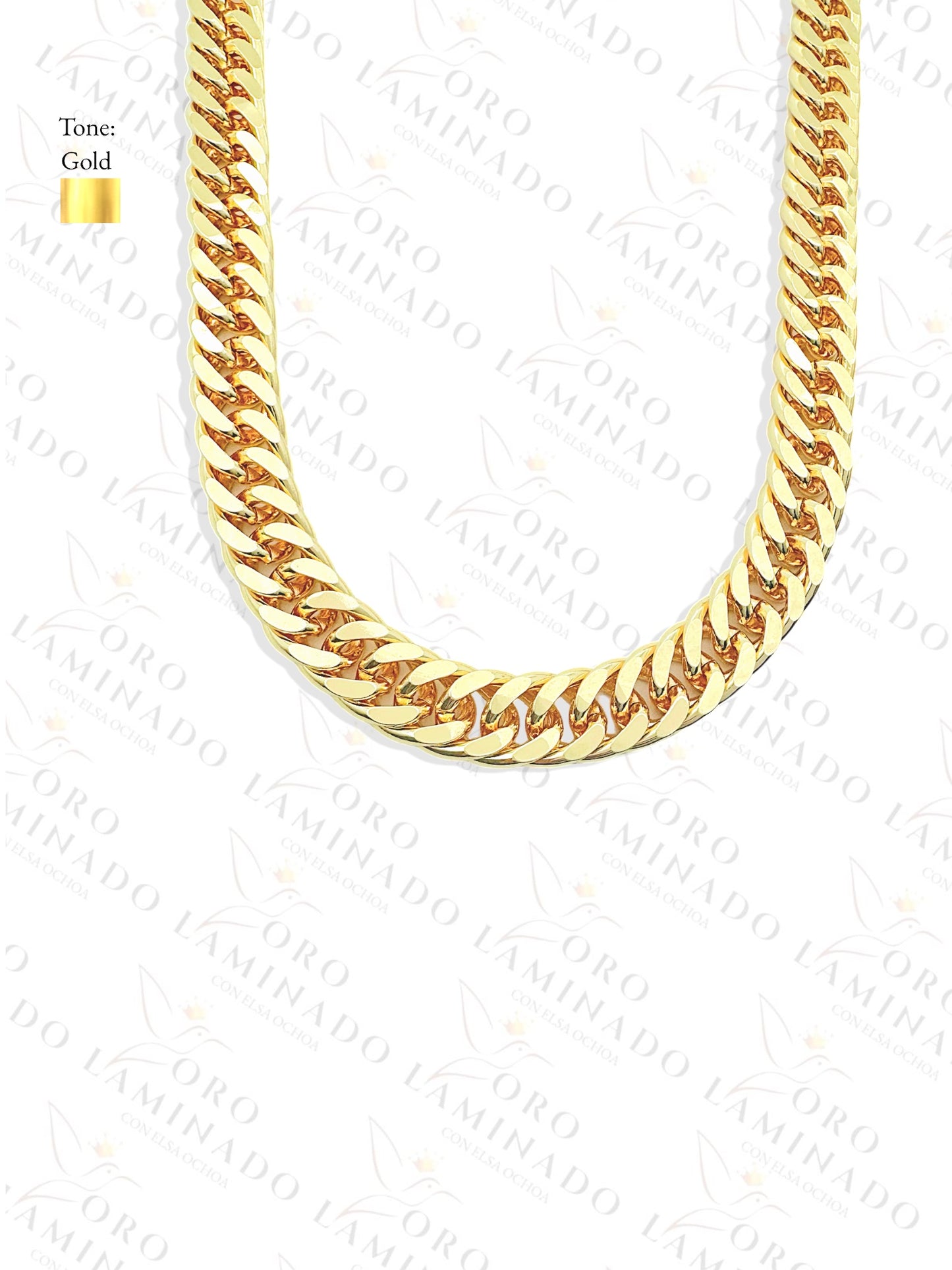 Closed Cuban Single Chain 12mm B80