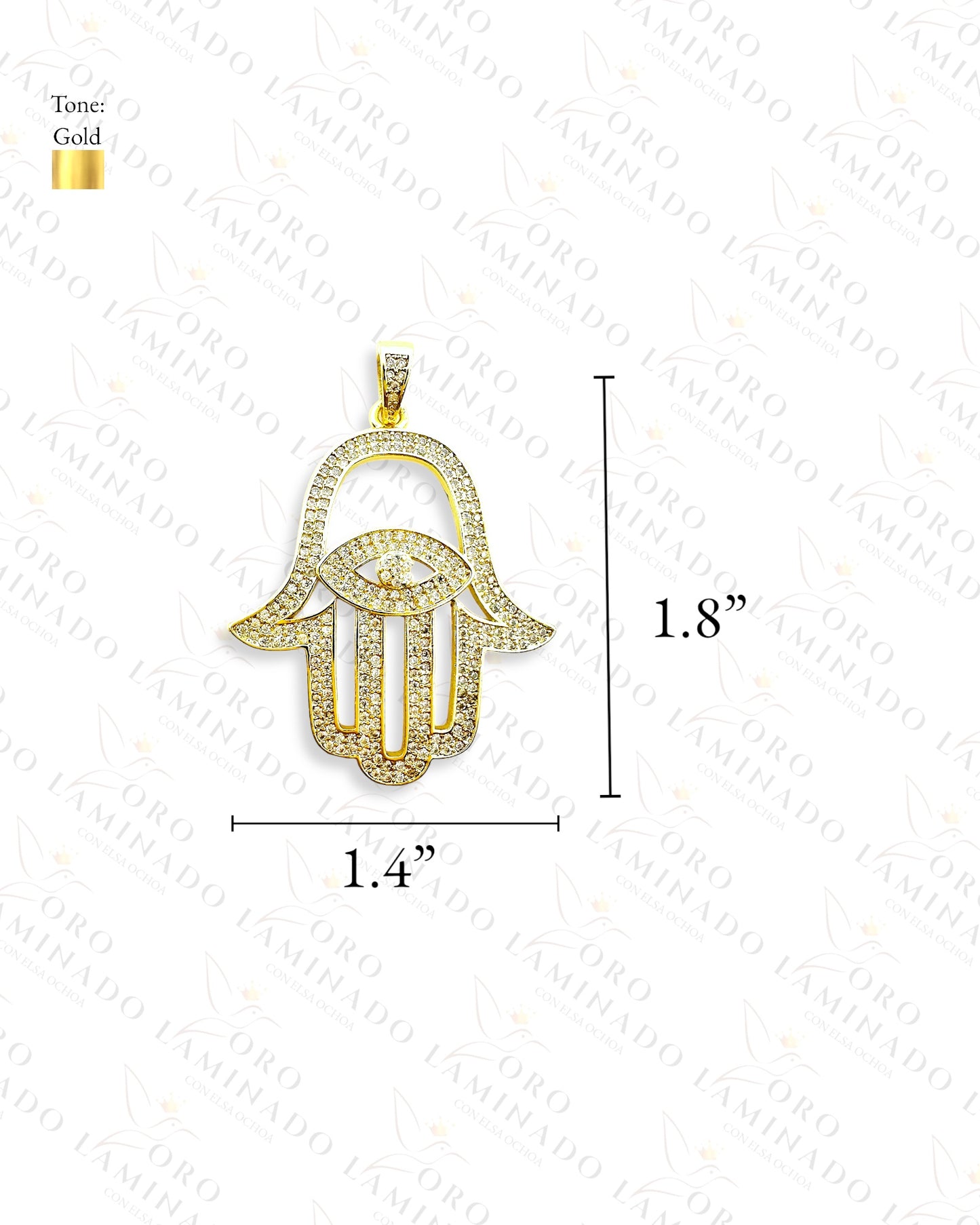 Gold Filled Fatima Hand Pendant R137