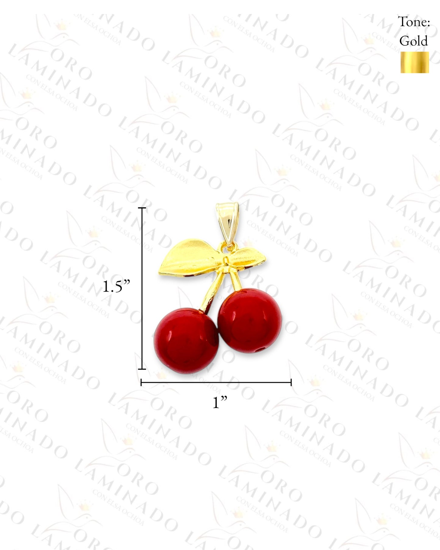 Chunky Cherry Pendant (Gold Filled) G415