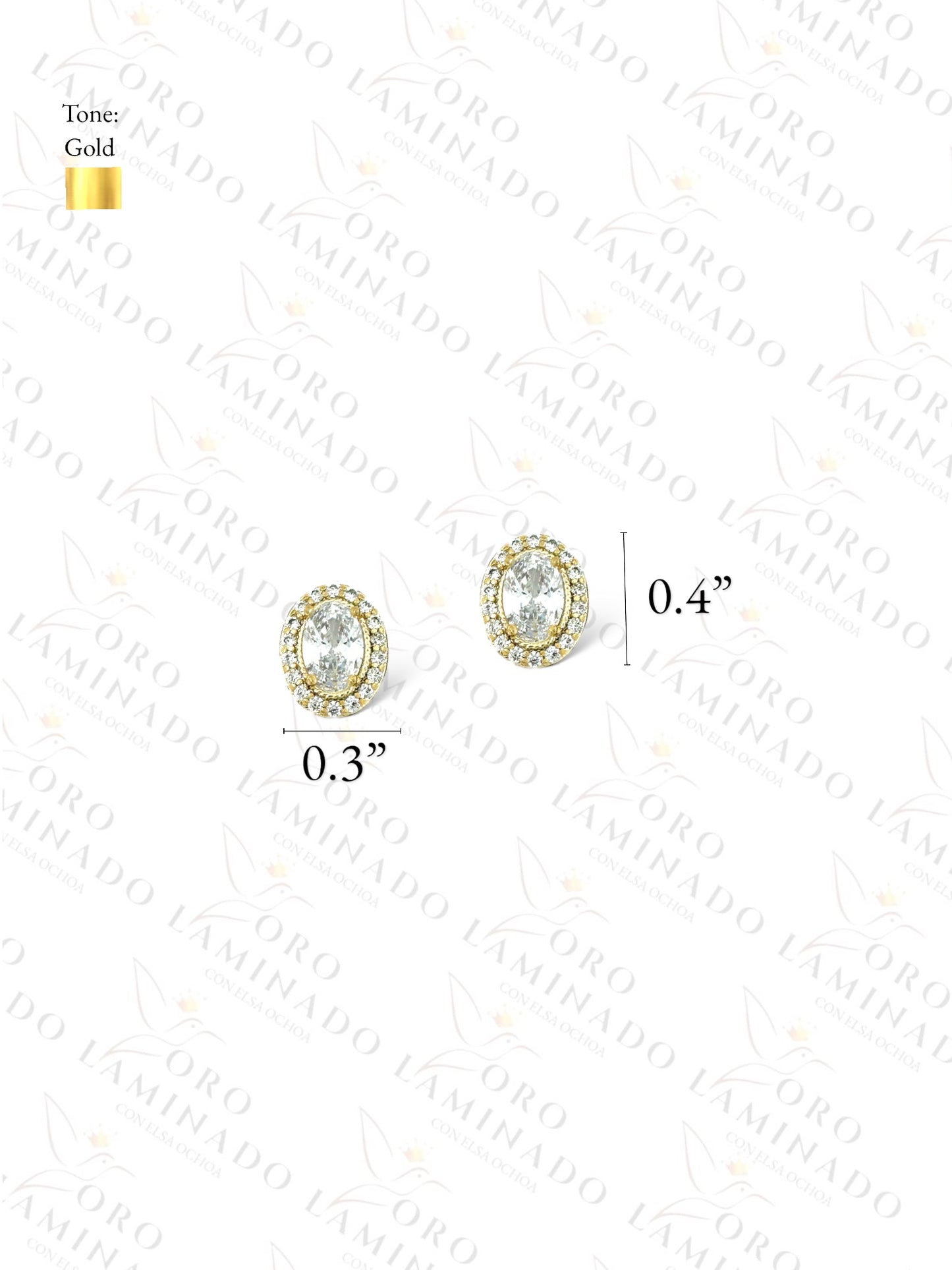 High Quality Oval Stone Set B382