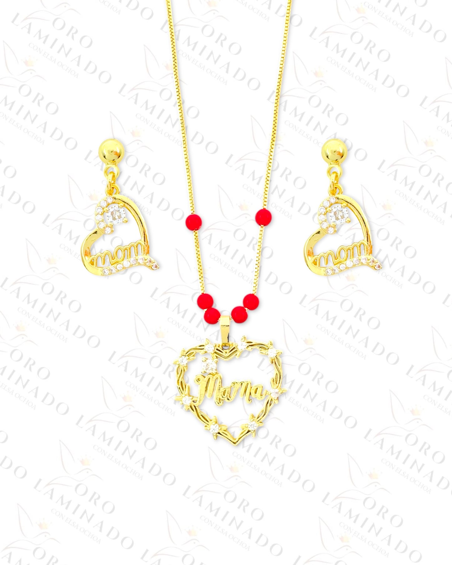 Mama Heart Set (Gold Filled) B232