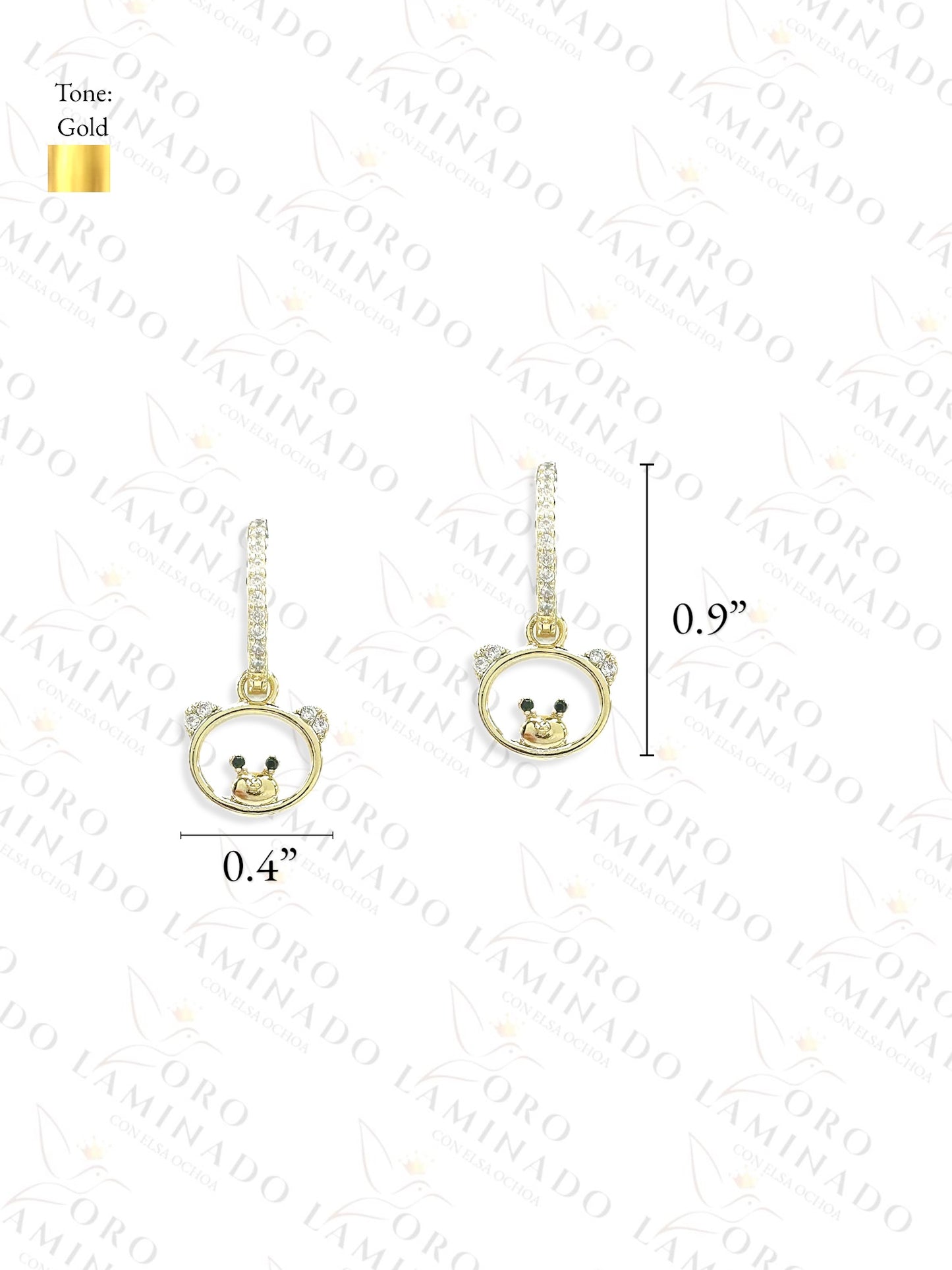 High Quality Bear Earrings B440