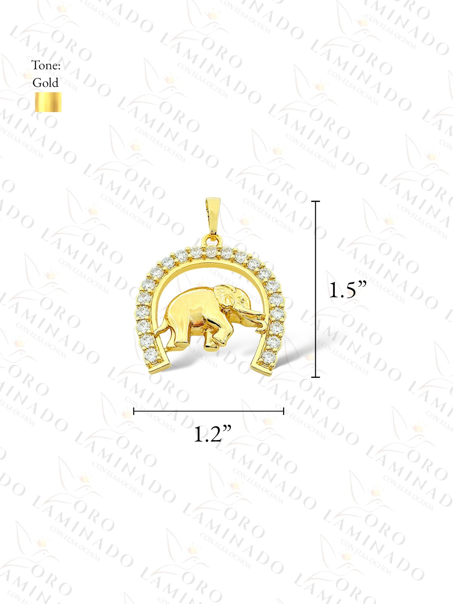 Gold Filled High Quality Elephant Pendant C211