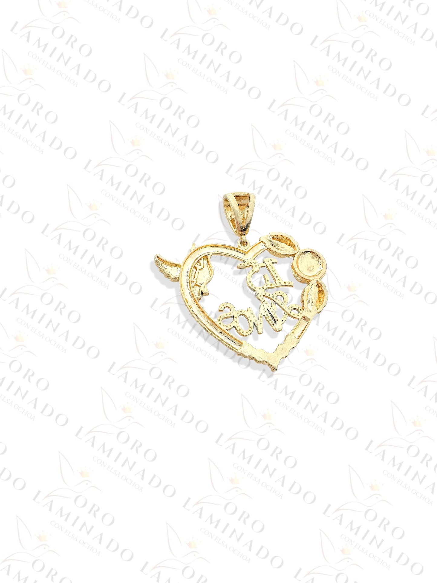 Gold Filled Three Tones Quinceañera Pendant R154