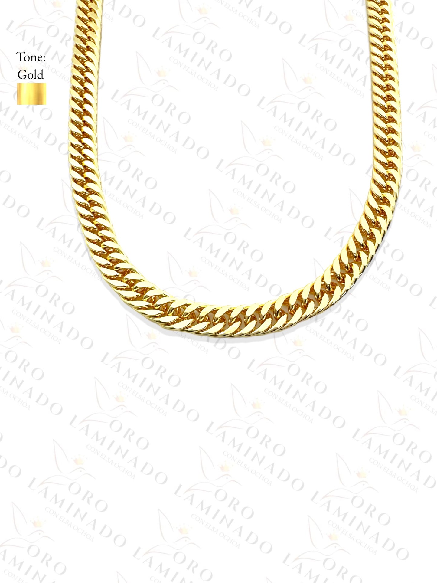 Closed Cuban Single Chains Size 18" 8mm G205