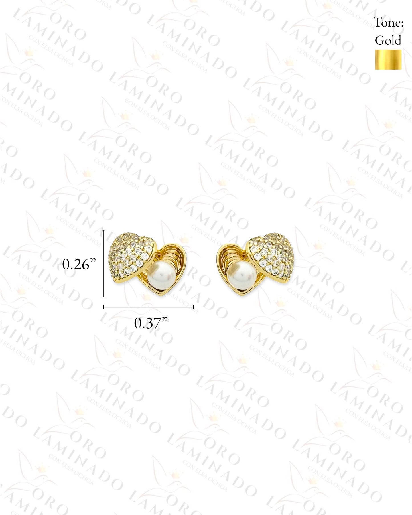 High Quality Heart Shell Earrings (Gold Filled) B112