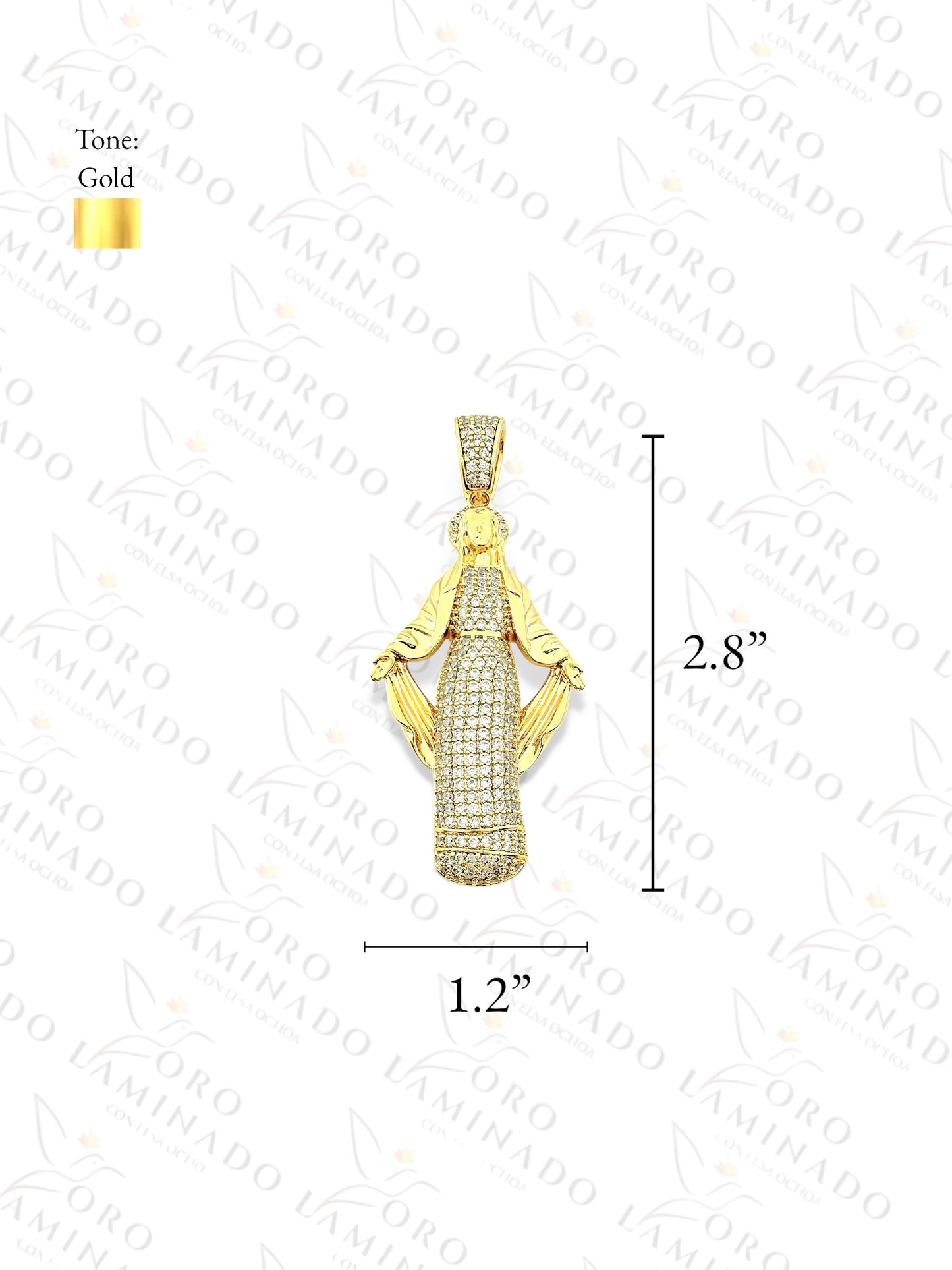 Gold Filled Virgin Mary Pendant B253