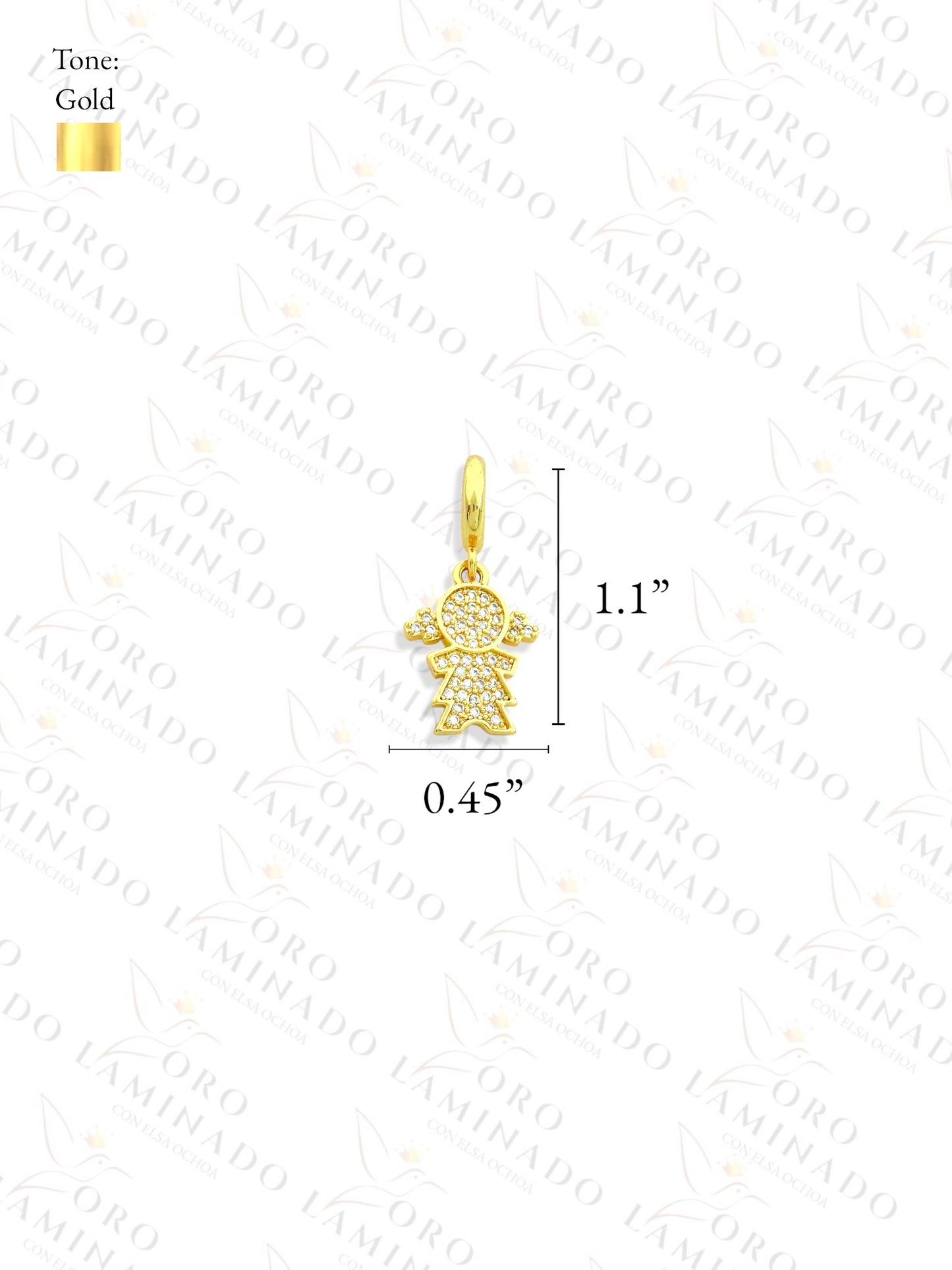 Girl Charm (Gold Filled) B390