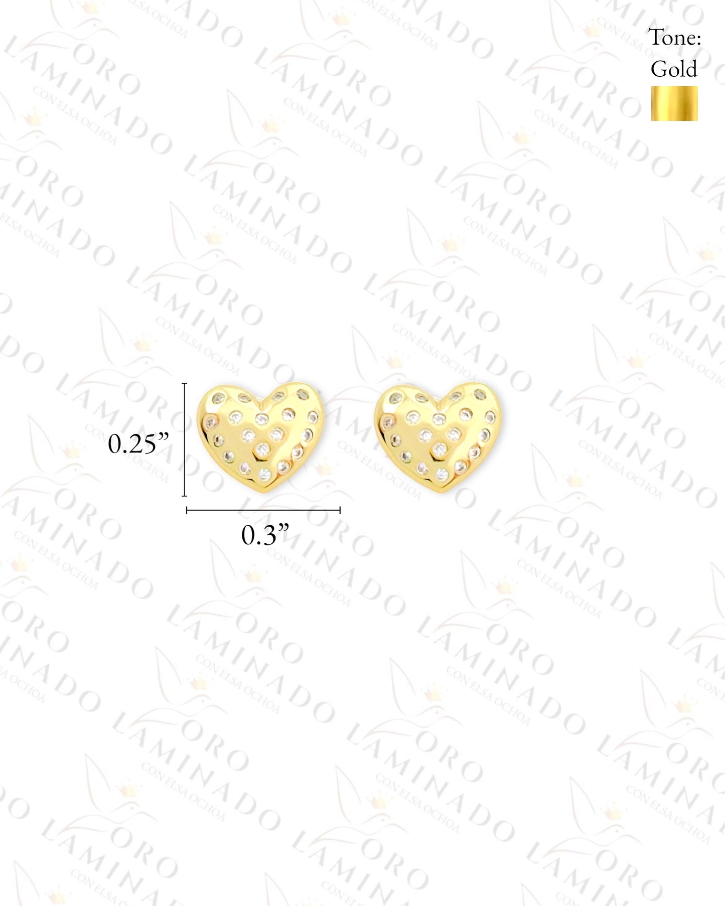 High Quality Mini Hearts Earrings (Gold Filled) G463