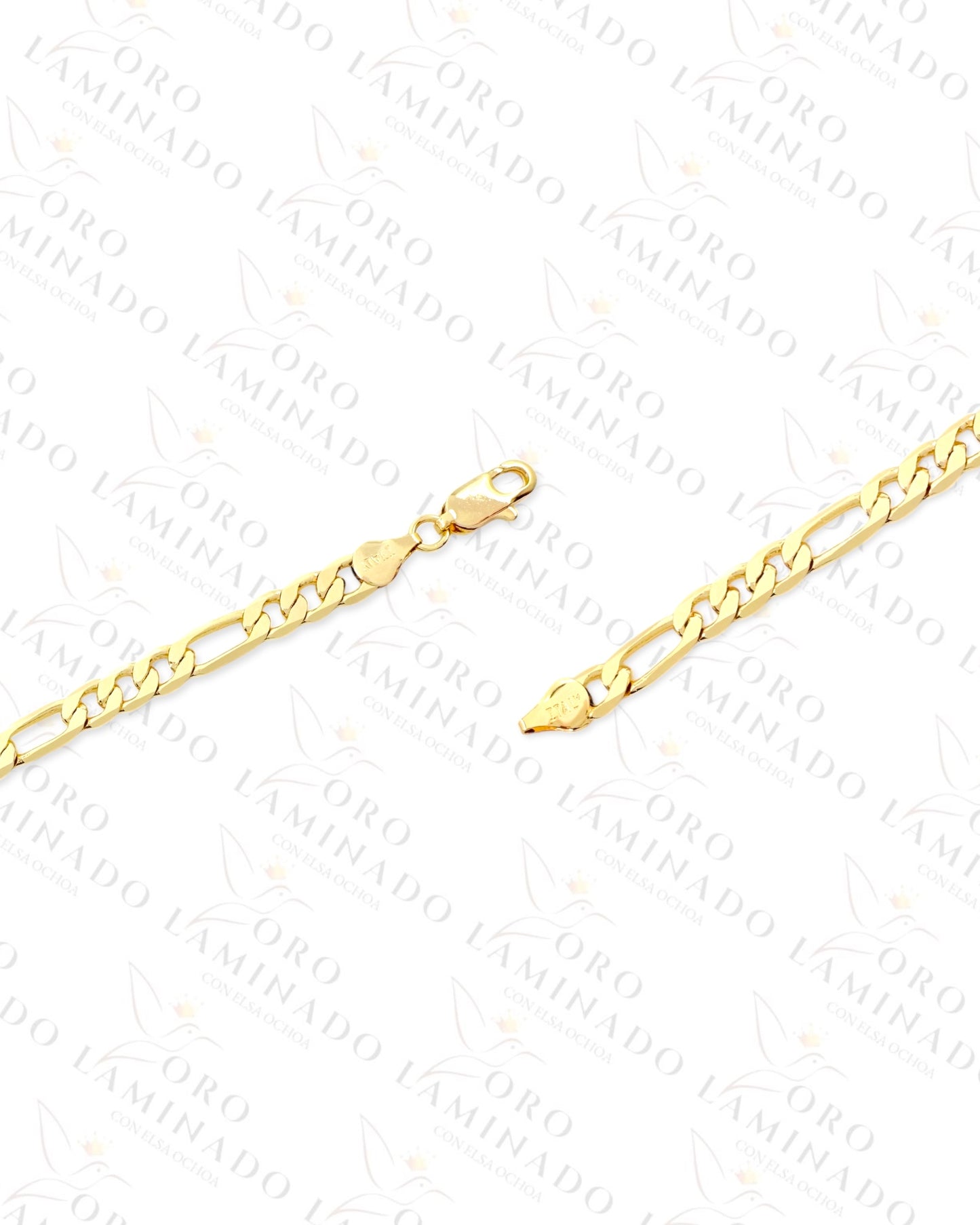 6mm Figaro Bracelet (Gold Filled) G135