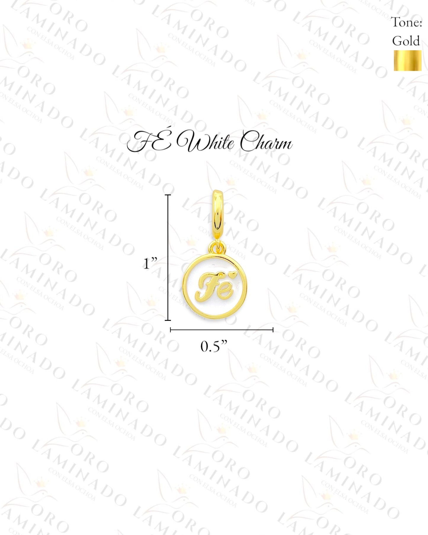 FE Round Charm (Gold Filled) B119