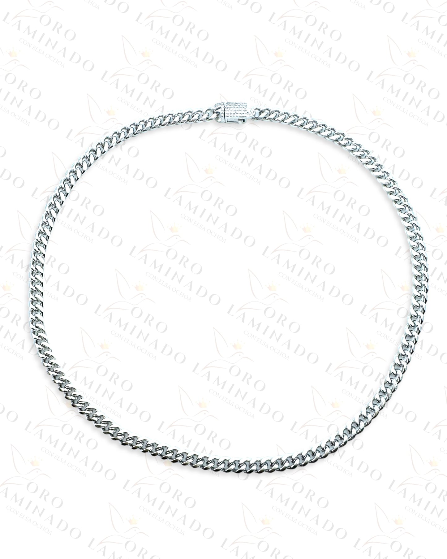 Silver Baby Monaco Chain Size 24" C32