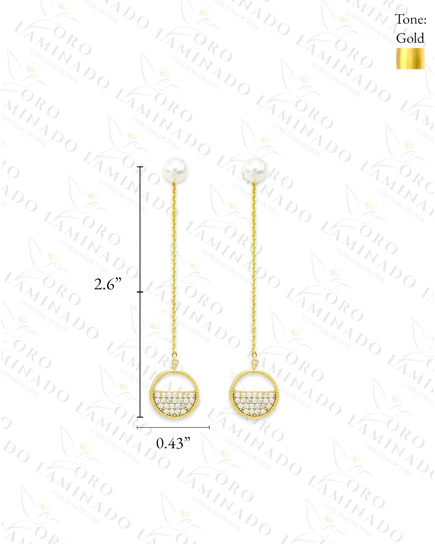 High Quality Chain Design Long Earrings (Gold Filled) G300