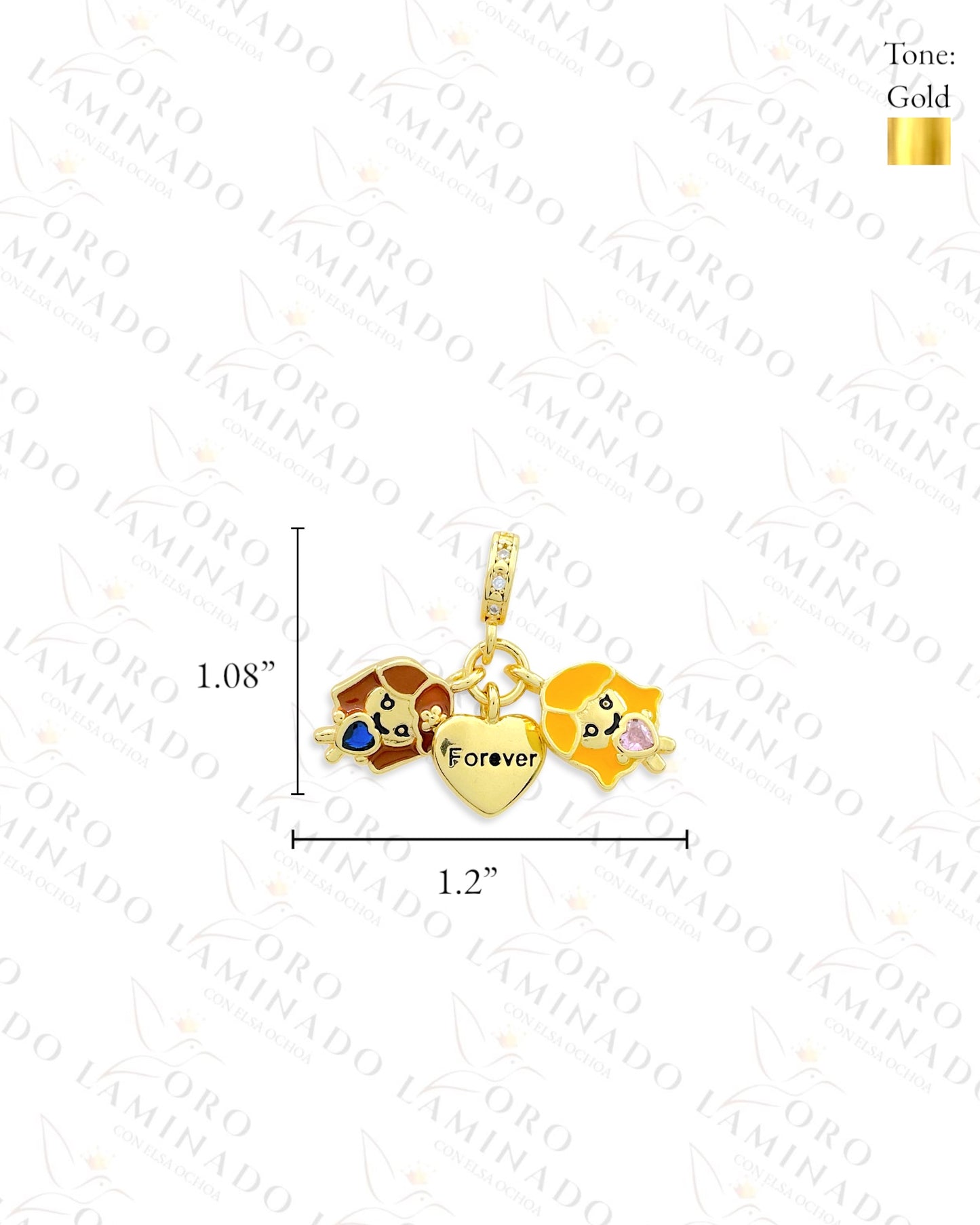 Forever Sisters Charm (Gold Filled) B387