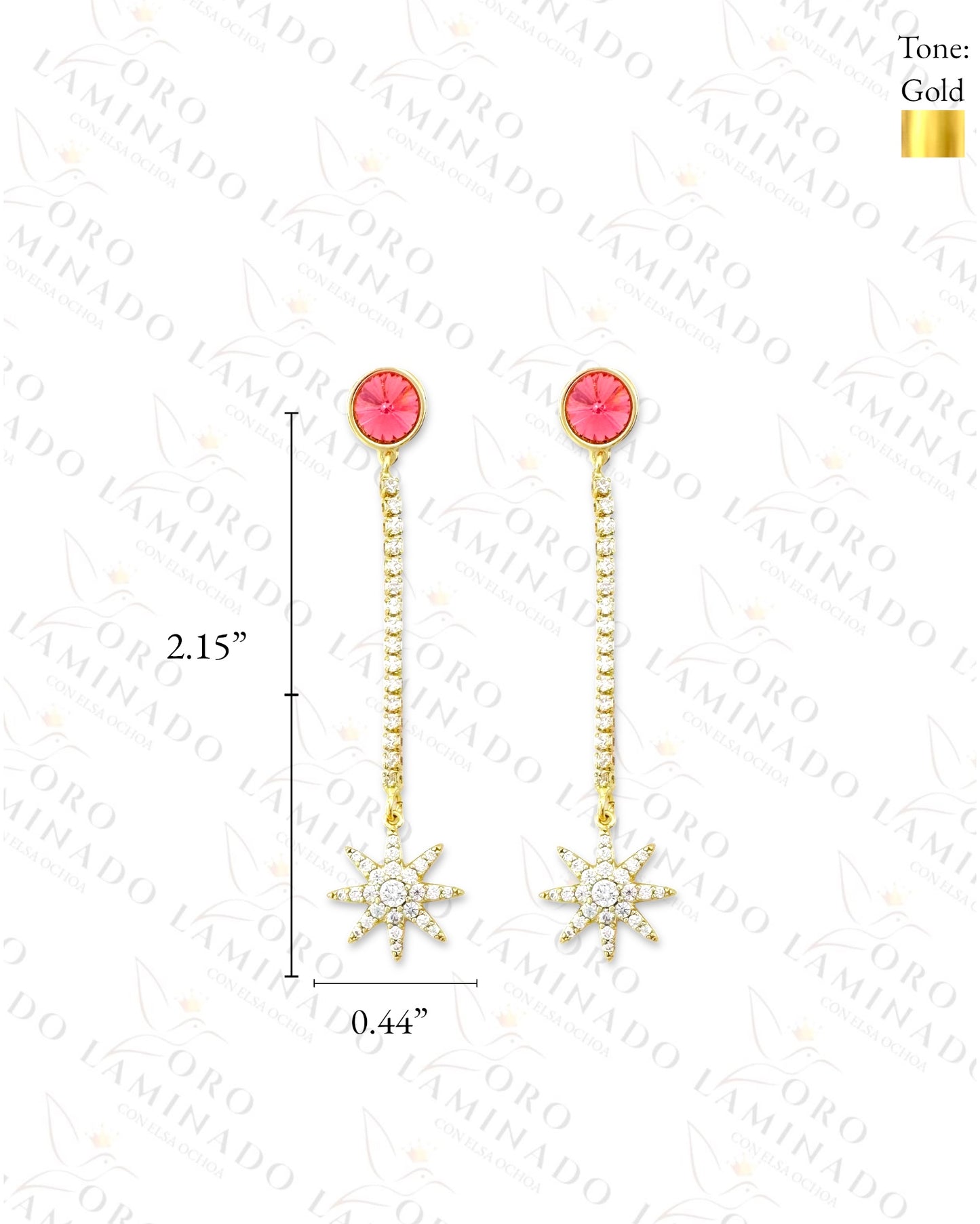 High Quality Shooting Star Long Earrings (Gold Filled) R173