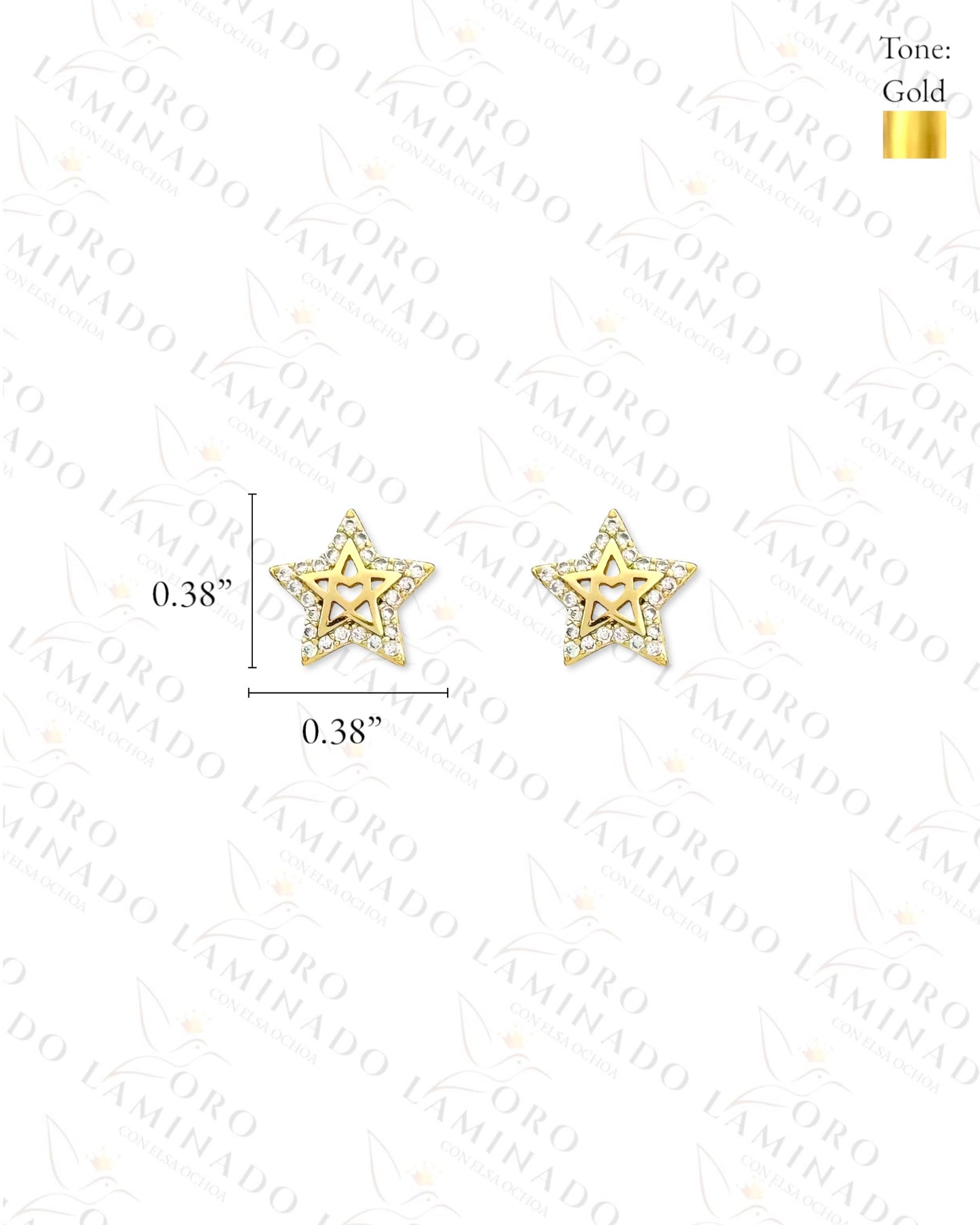 High Quality Sparkling Star Earrings B303