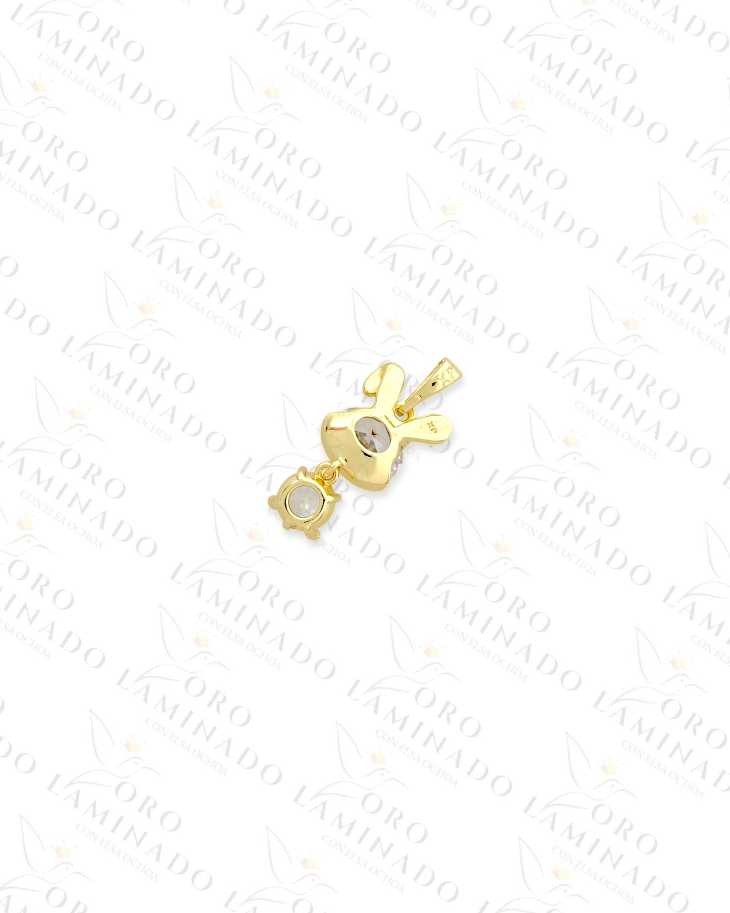 High Quality Crystal Bunny Pendant (Gold Filled) B351