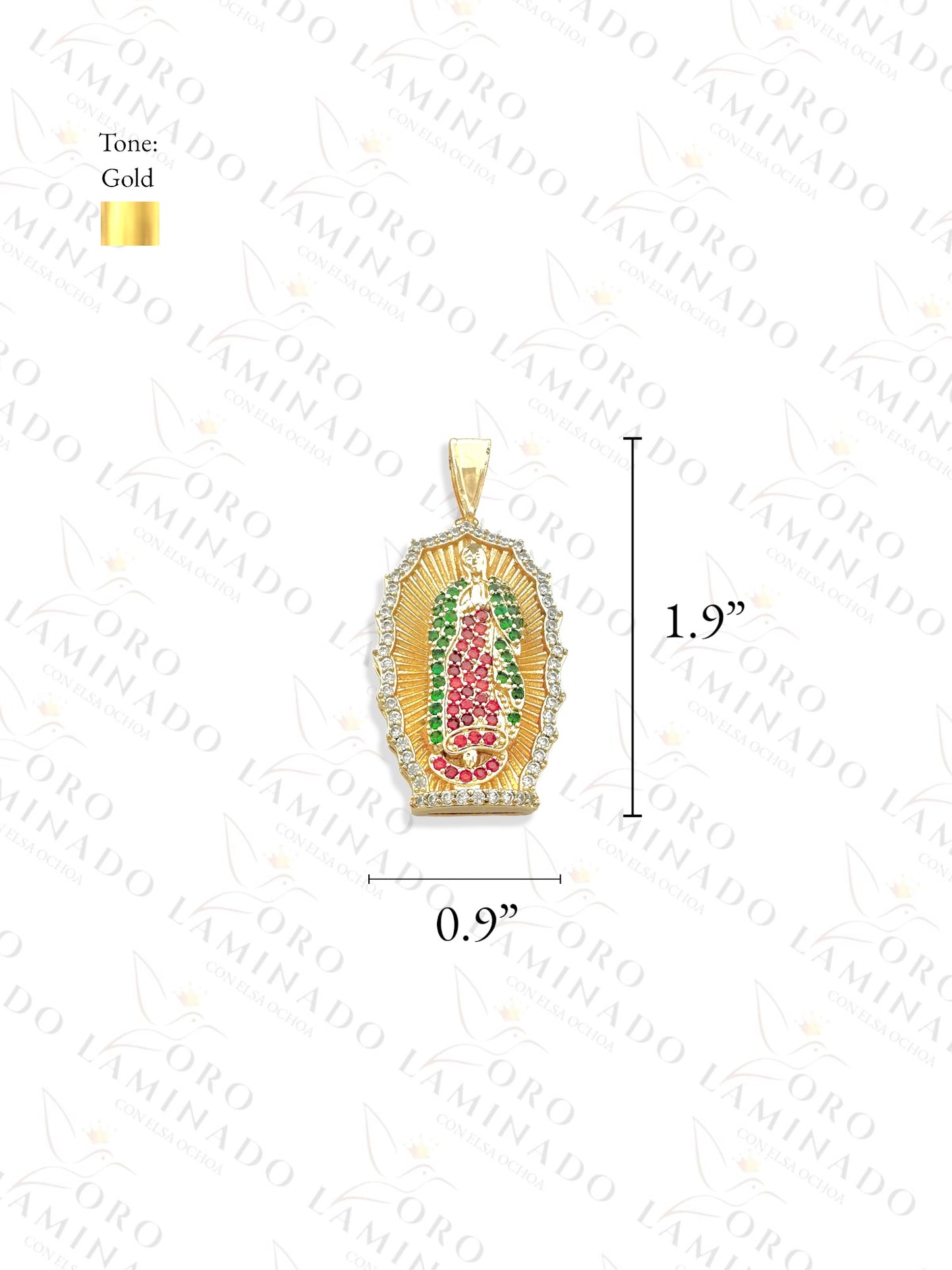 Gold Filled Virgin Mary Pendant B354