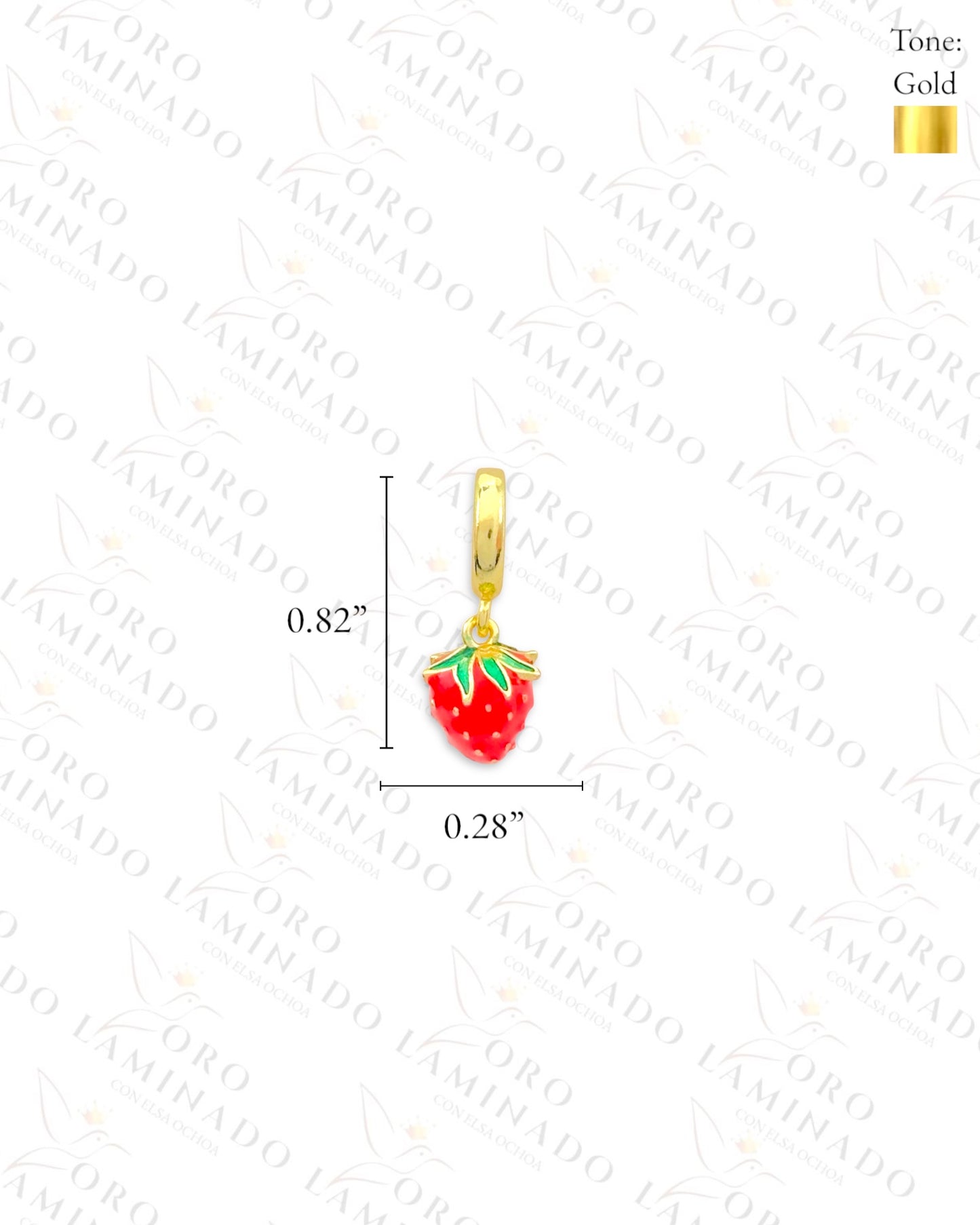 Red Strawberry Charm (Gold Filled) B368