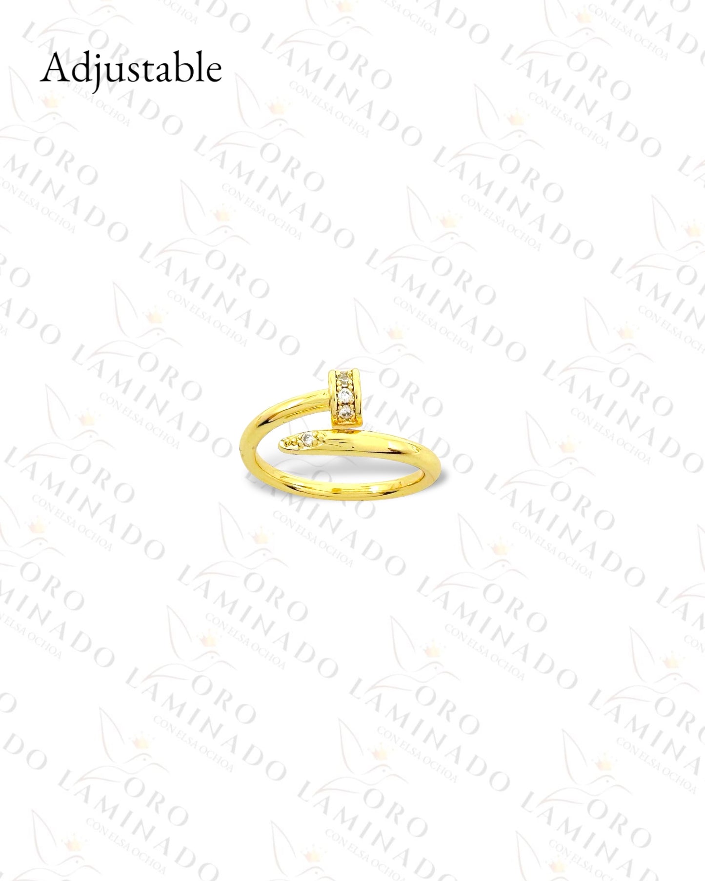 Adjustable Nail Ring (Gold Filled) B405