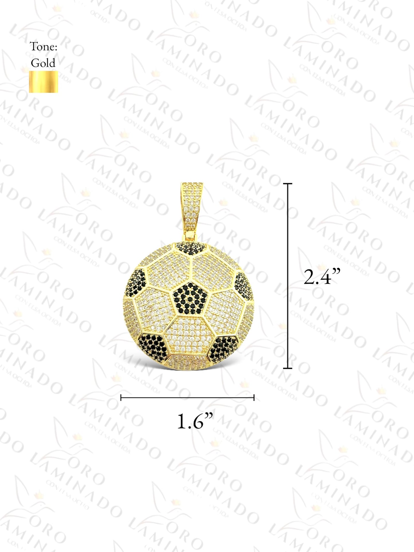 Gold Filled Soccer Ball Pendant R247