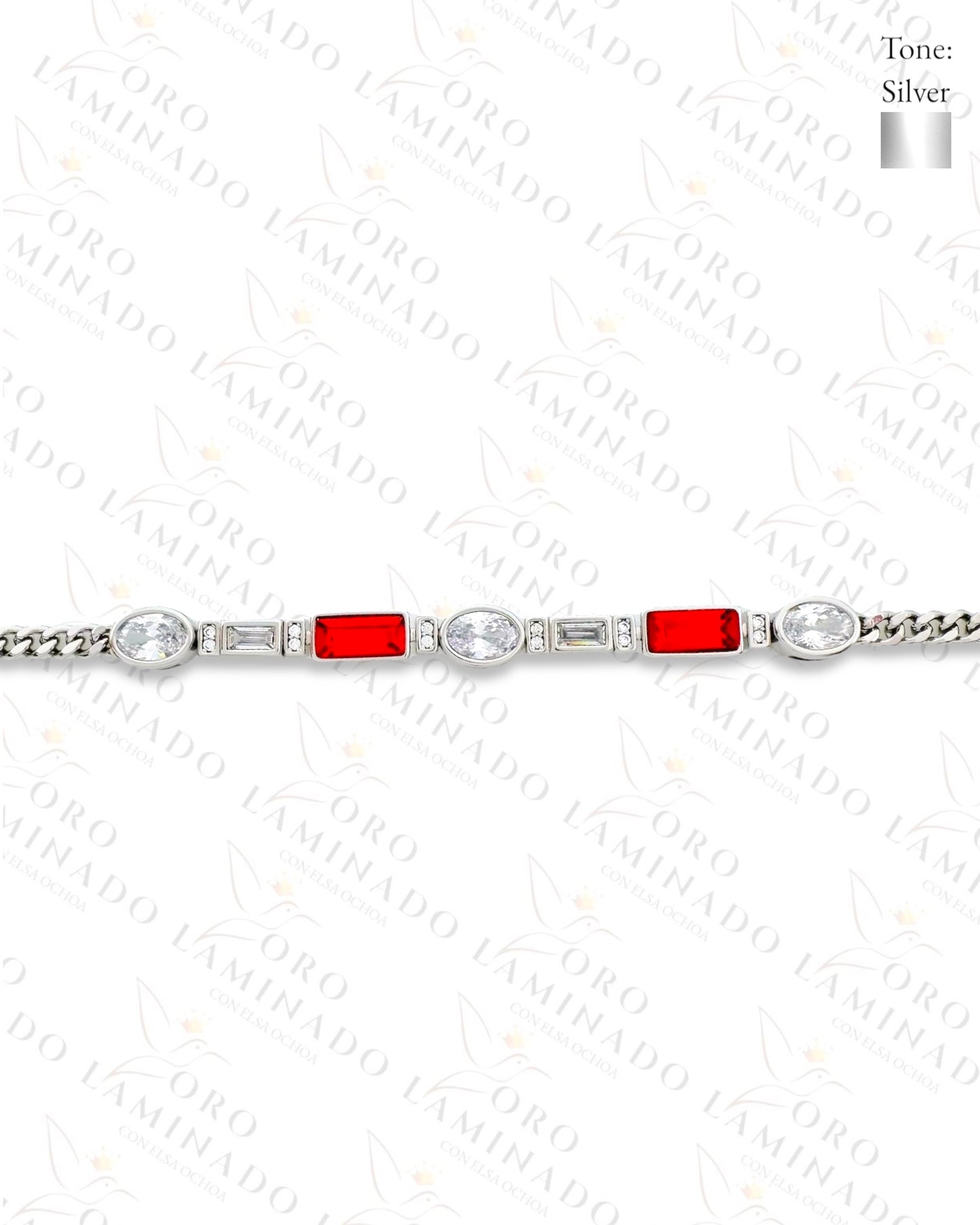 High Quality Silver Crystal Chain Bracelet (Gold Filled) B231