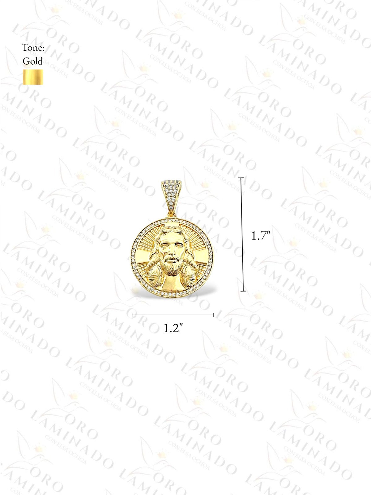 Gold Filled Jesus Rendant Y295