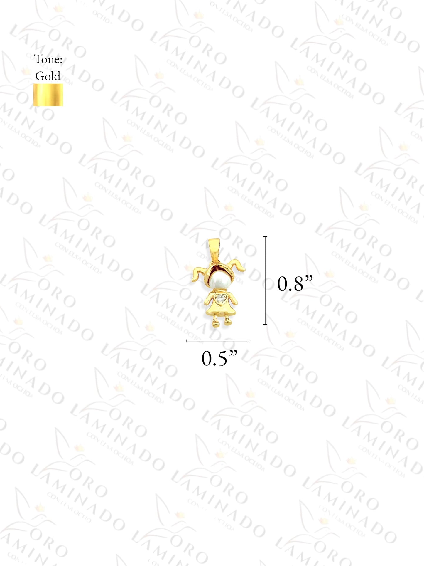 Gold Filled Small Girl Pearl Pendant C147