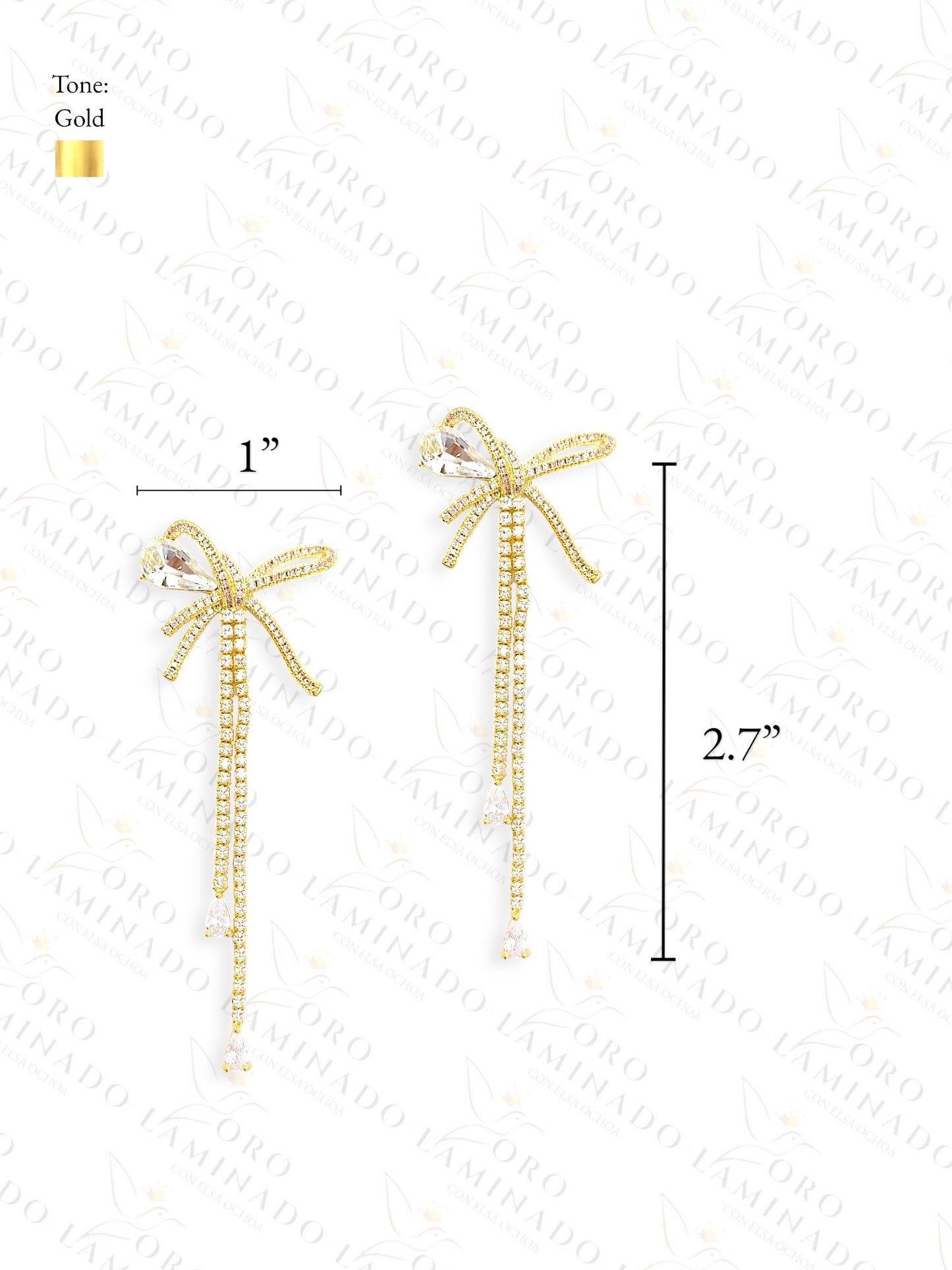 High Quality Long Bow Earrings C473