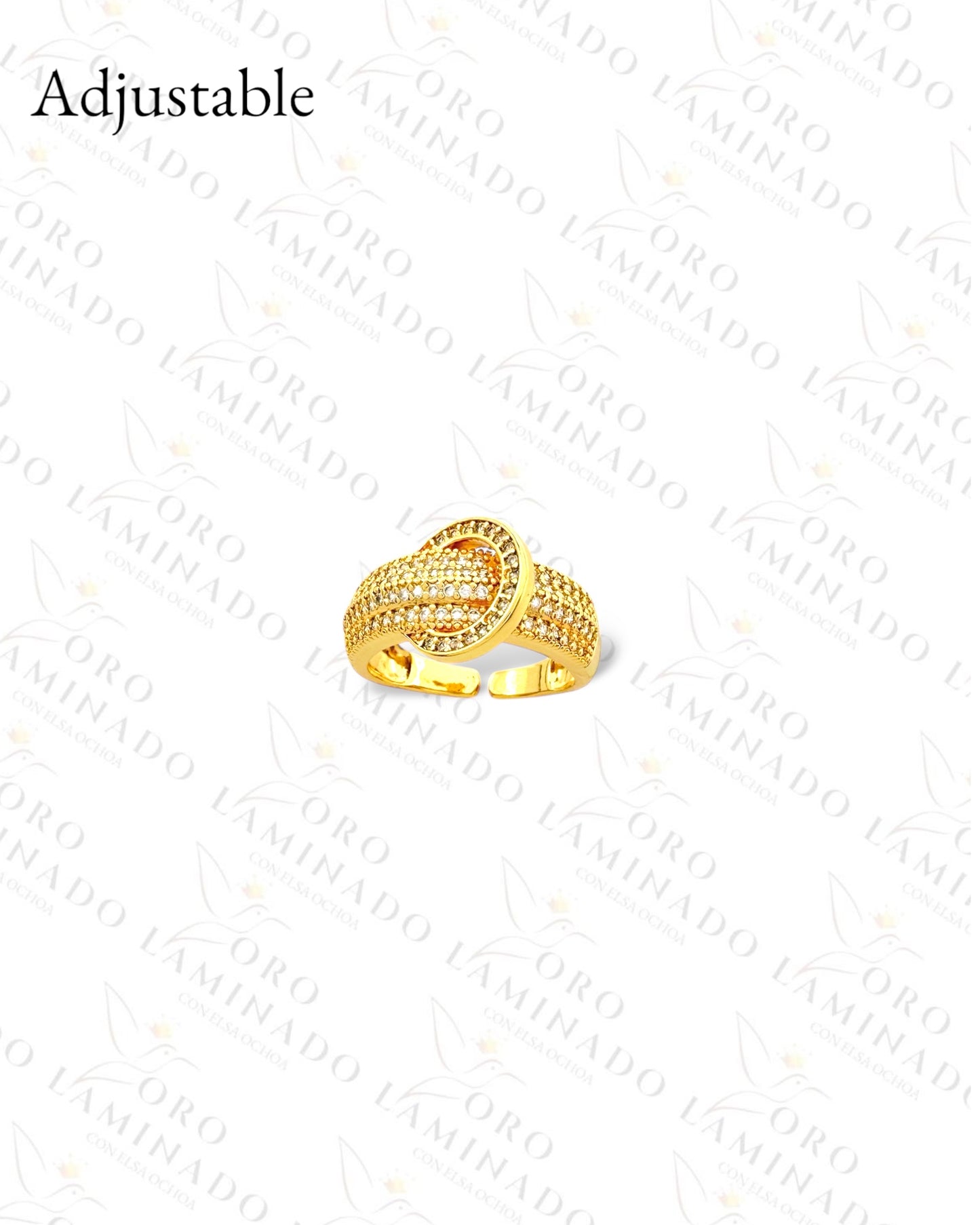 Adjustable Diamond Knot Ring (Gold Filled) B156