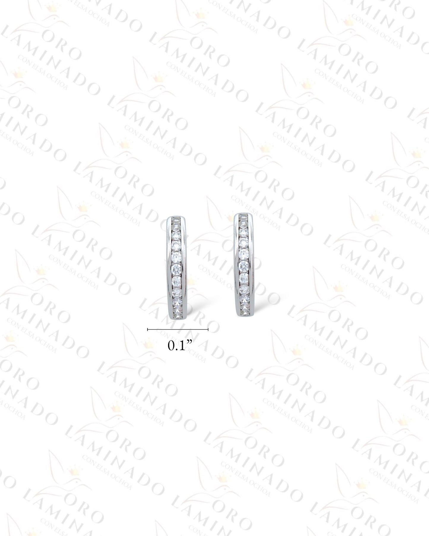 High Quality Sparkling Silver Hoop Earrings (Gold Filled) R99