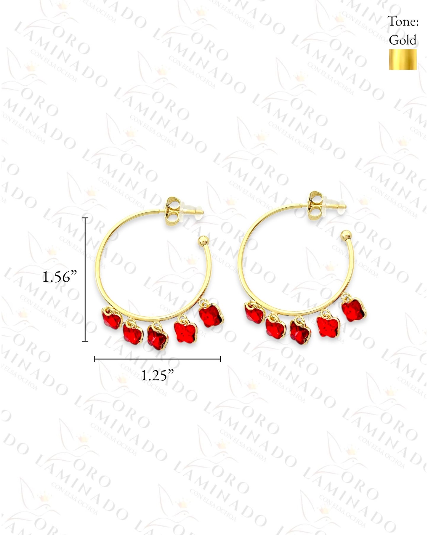 High Quality Mini Butterflies Hoop Earrings (Gold Filled) G71