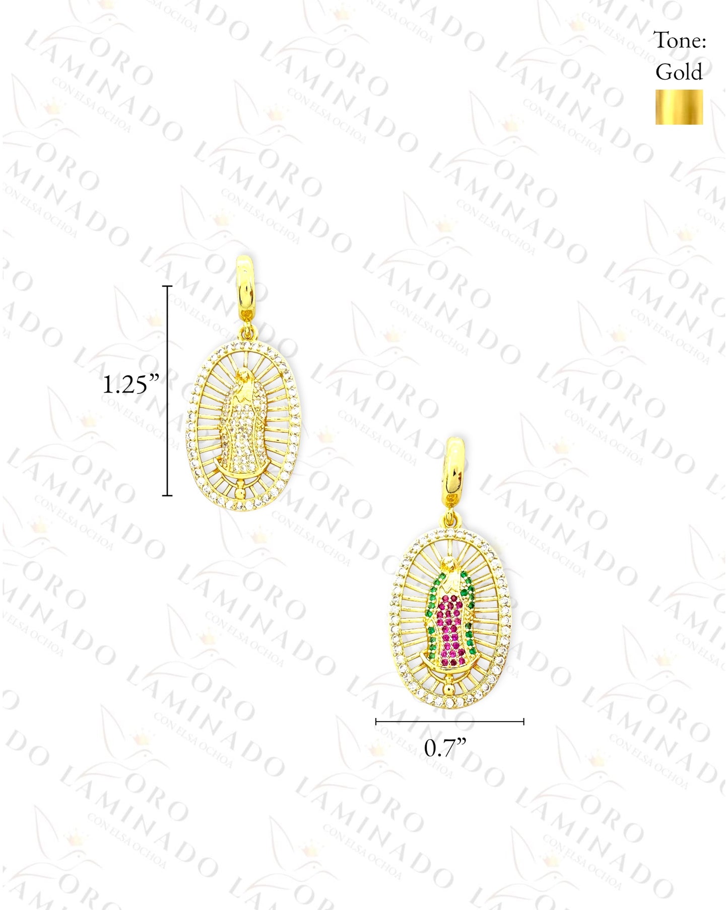 Virgin Mary Charm (Gold Filled) R446