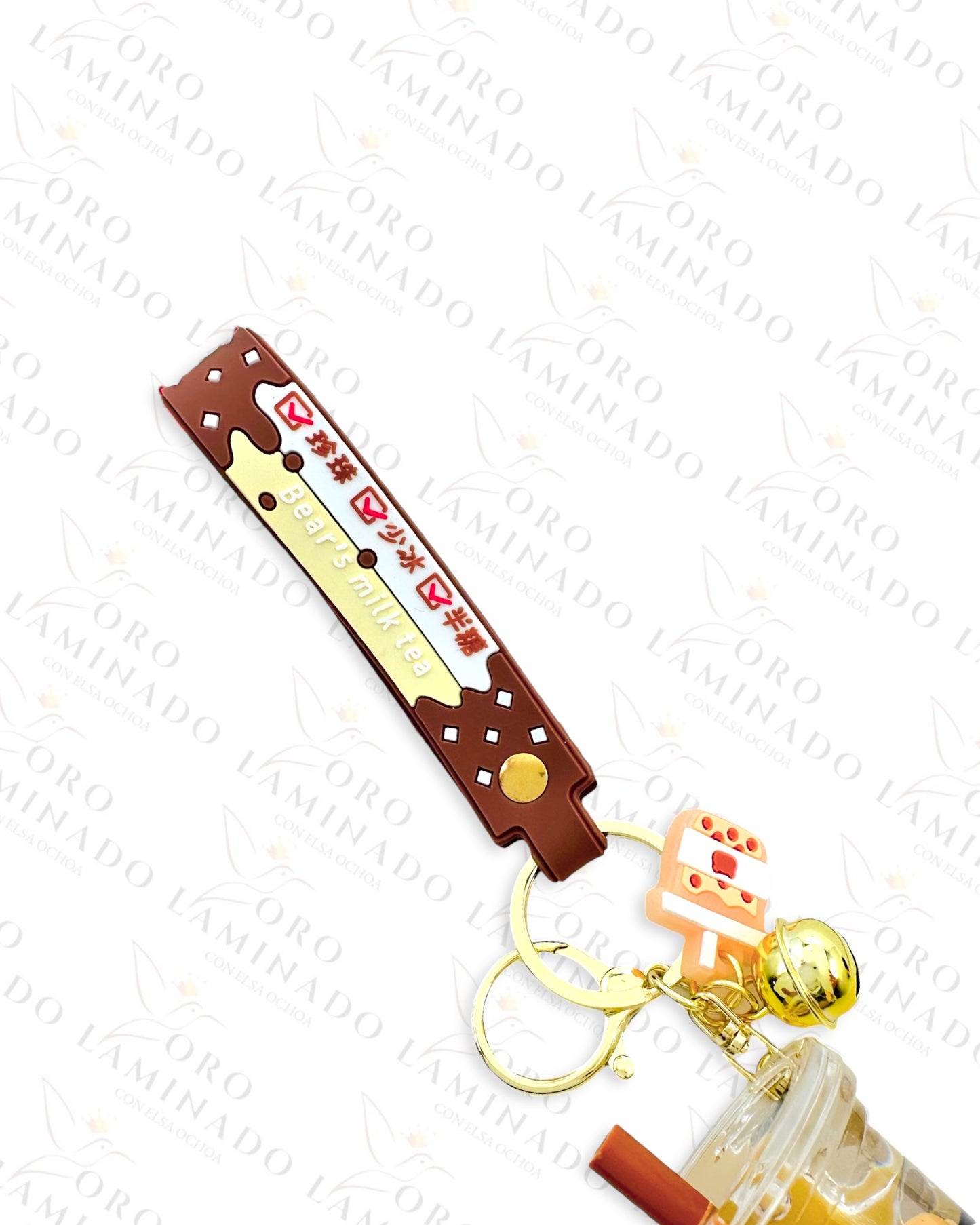 Bear’s Milk Tea Liquid Keychain Y32
