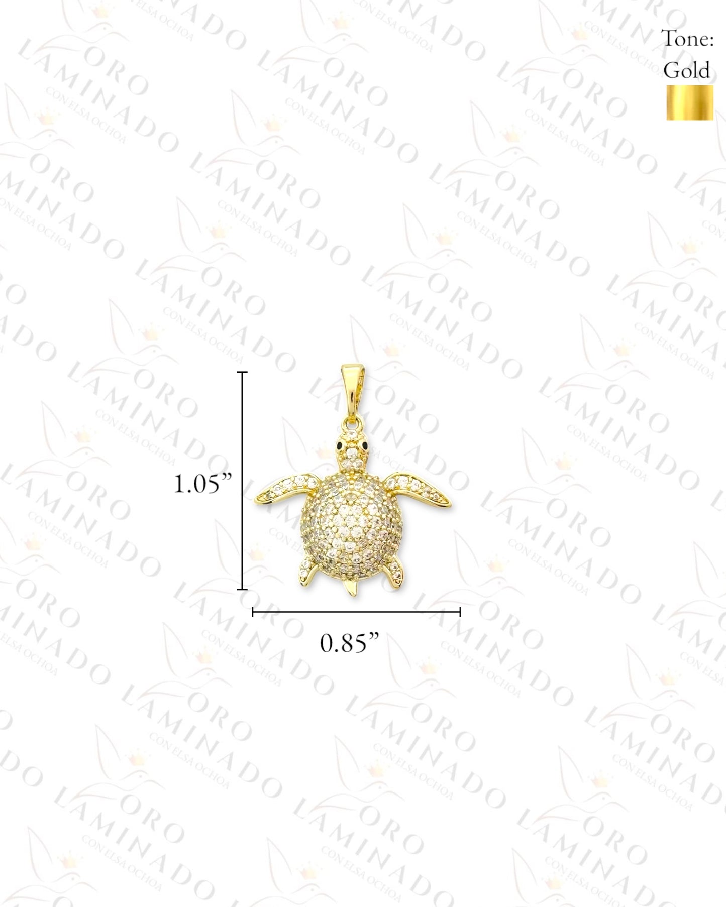 Baby Sea Turtle Pendant (Gold Filled) B27