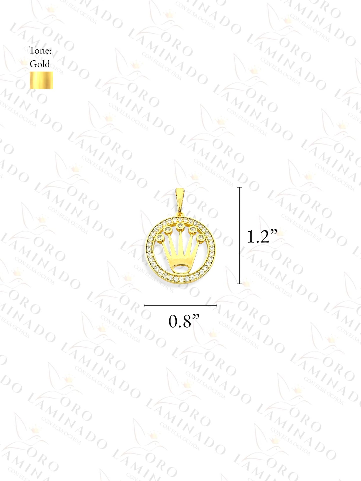 Gold Filled High Quality Crown Pendant R146