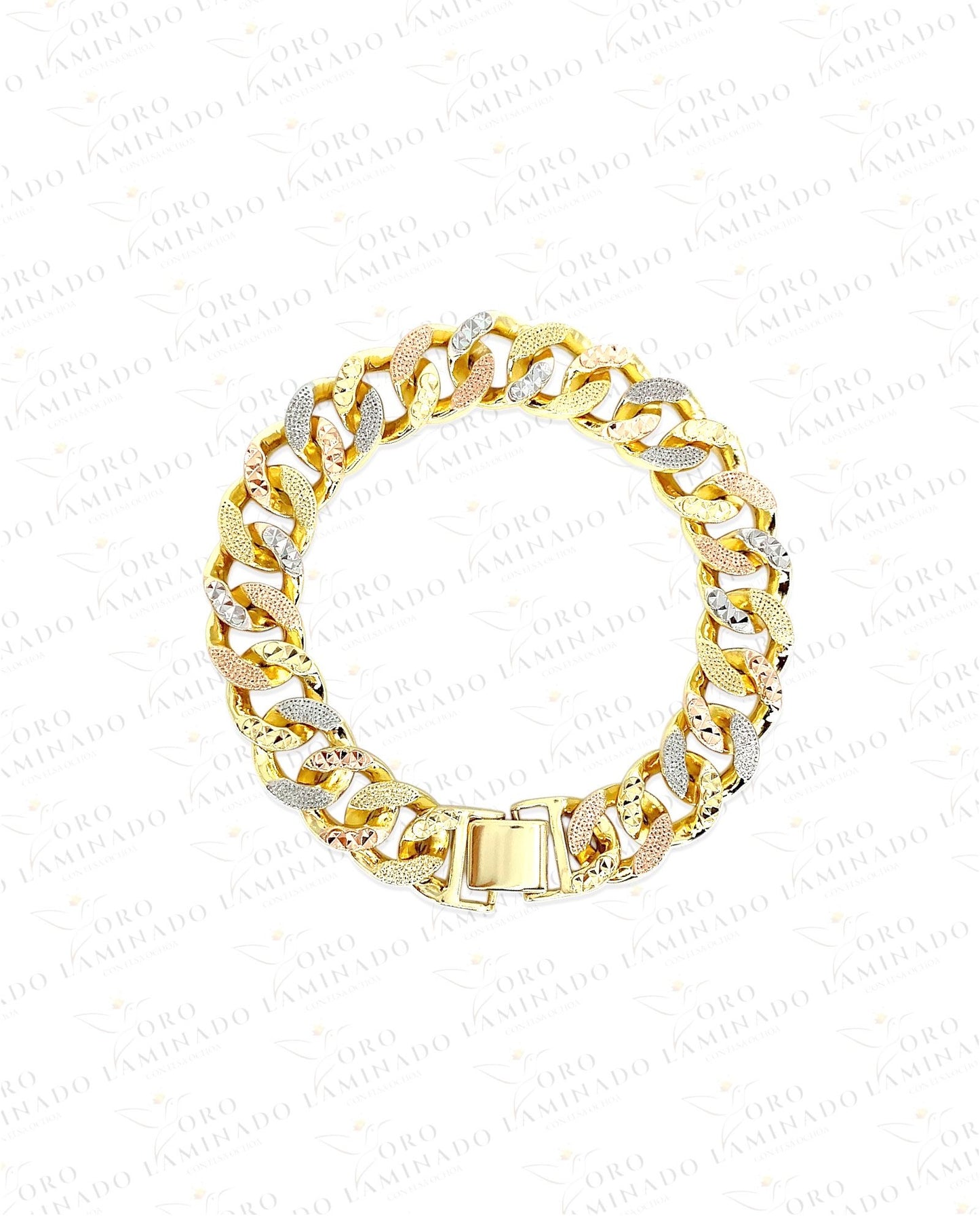 Pave tricolor bracelet G287
