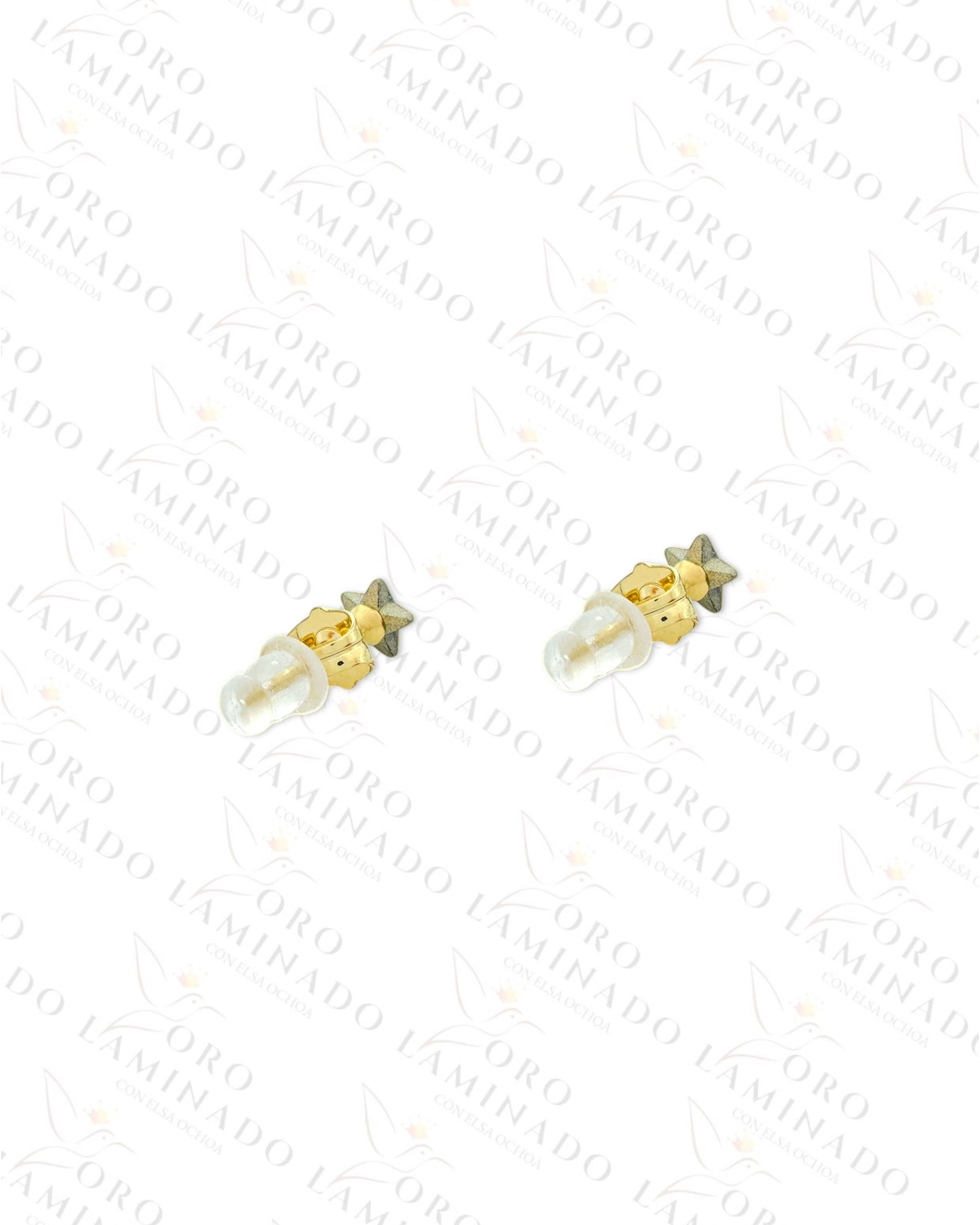 High Quality Mini Crystal Star Earrings (Gold Filled) B279