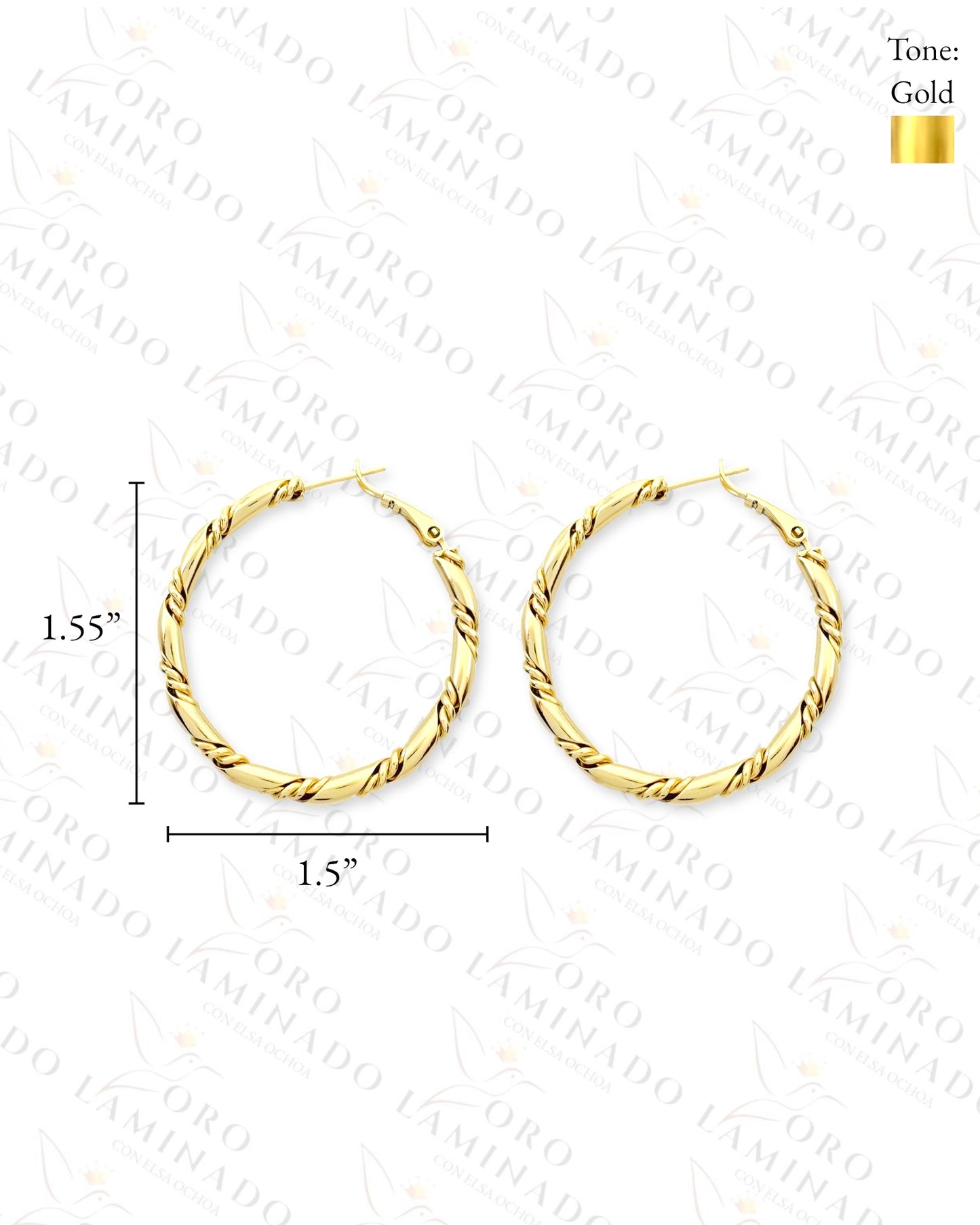 High Quality Gold Hoop Earrings R142