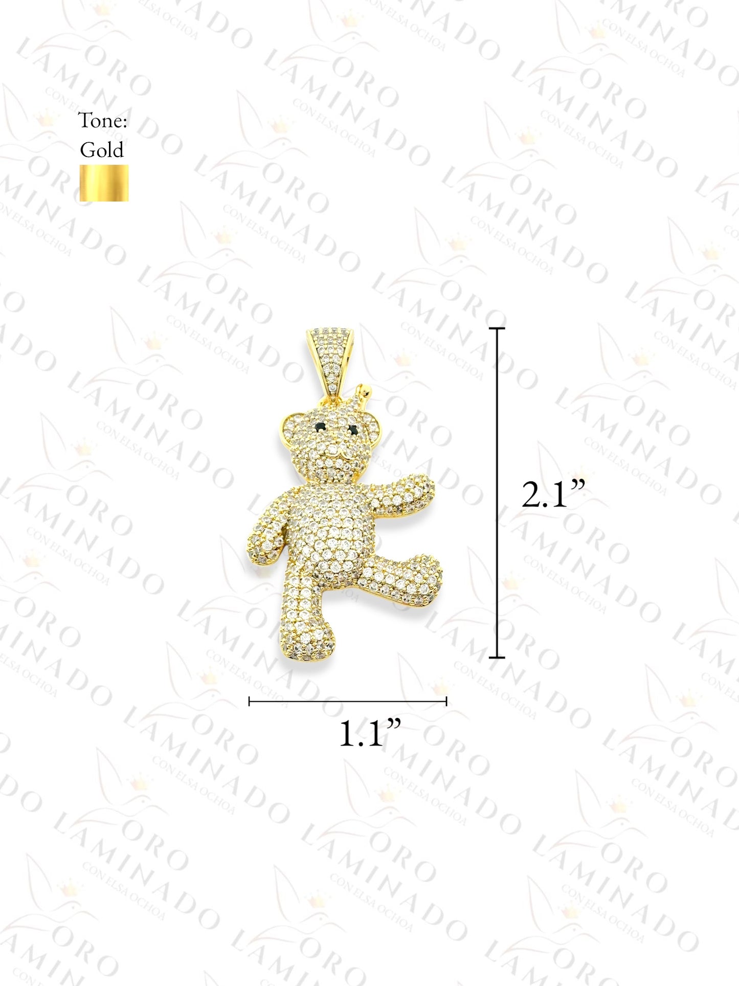 Gold Filled High Quality Bear Pendant Y426