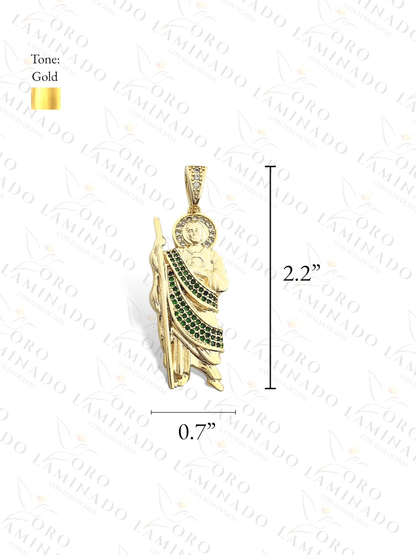 Gold Filled Saint Judas Pendant R262