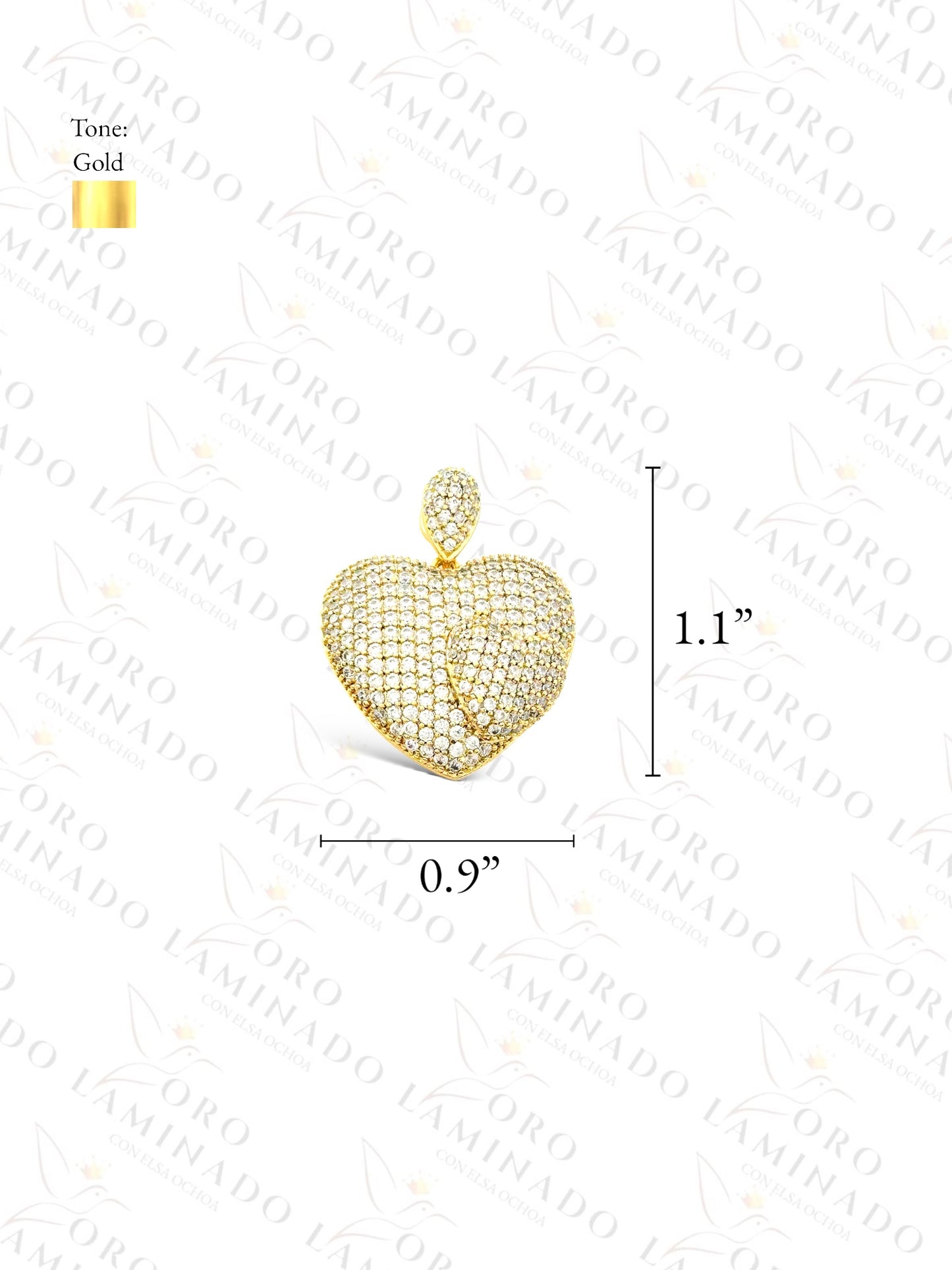 Gold Filled Double Heart Pendant R78