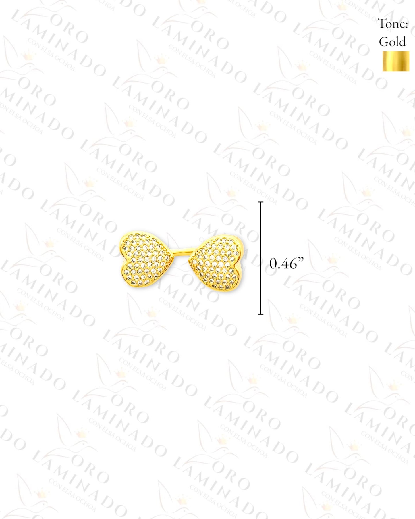 Adjustable Twin Heart Ring (Gold Filled) B65