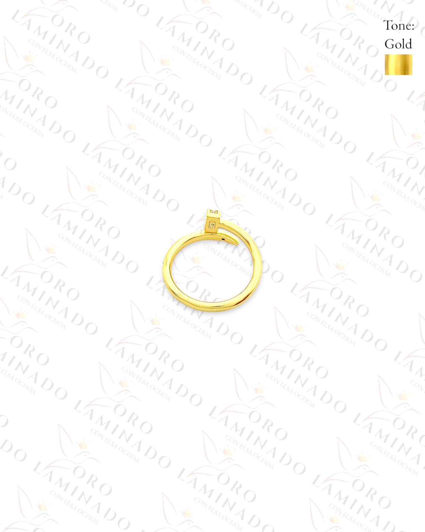 Adjustable Sparkling Nail Ring (Gold Filled) G274