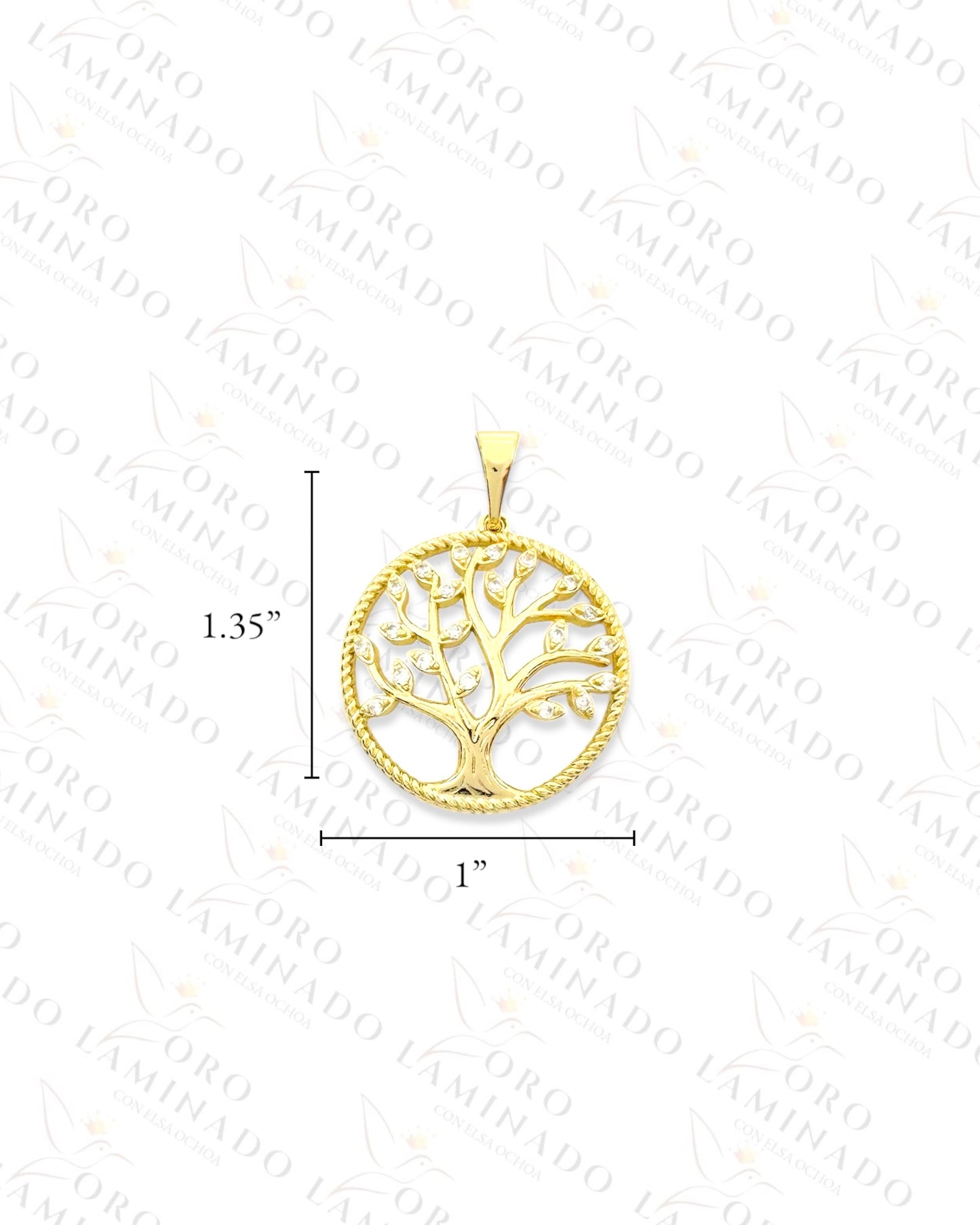Tree of Life Round Pendant (Gold Filled) G199