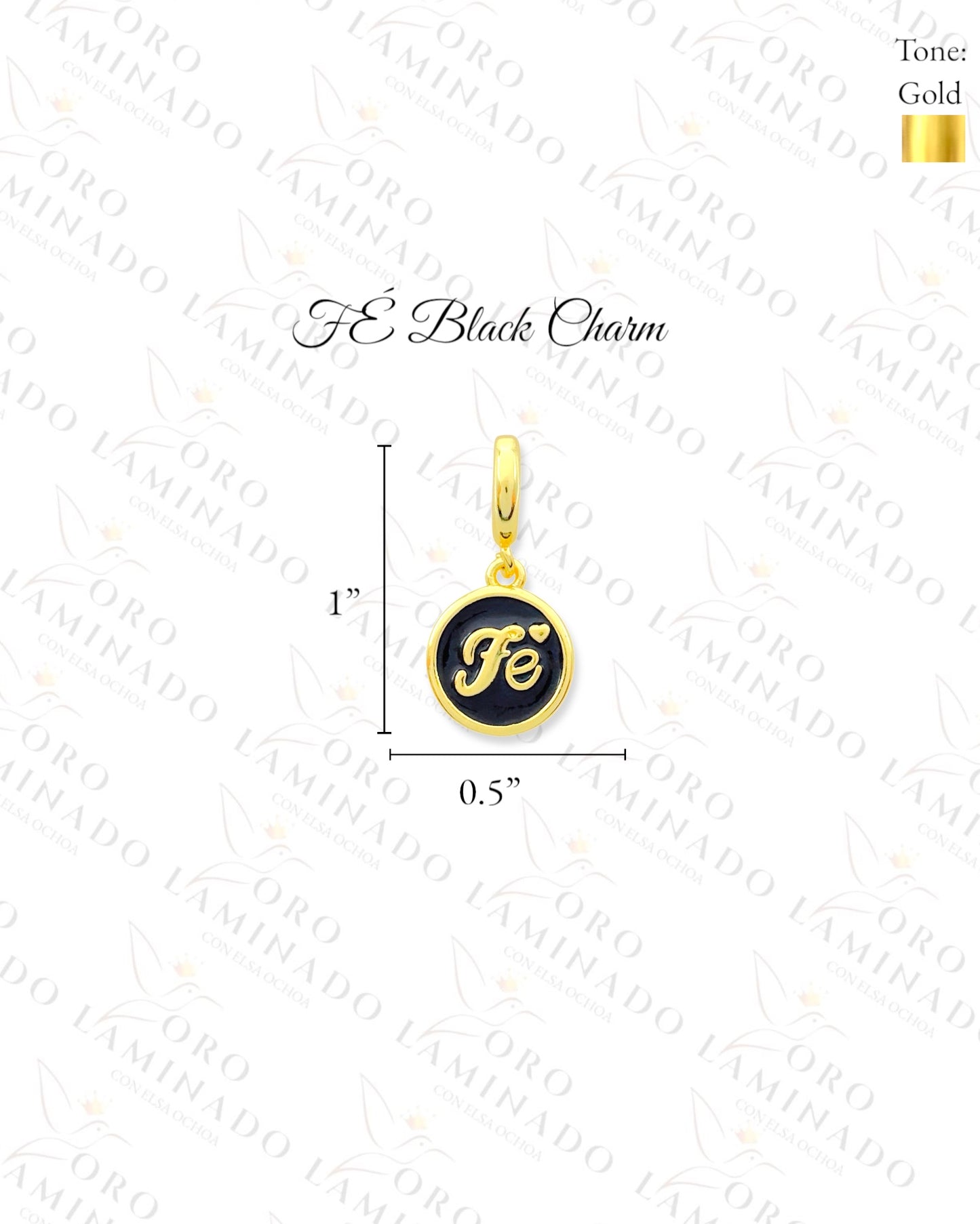 FE Round Charm (Gold Filled) B119