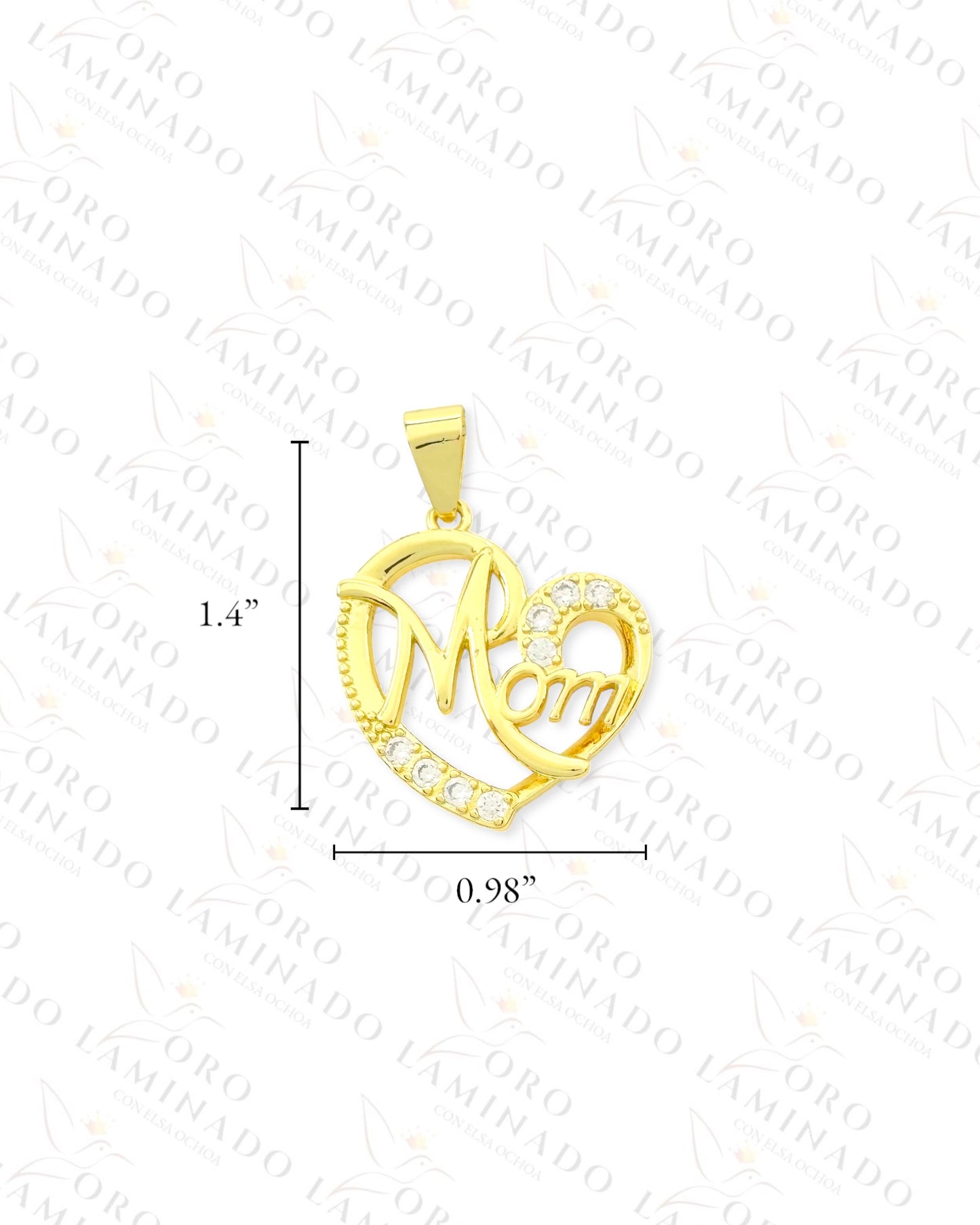 Mom Heart Pendant (Gold Filled) G149