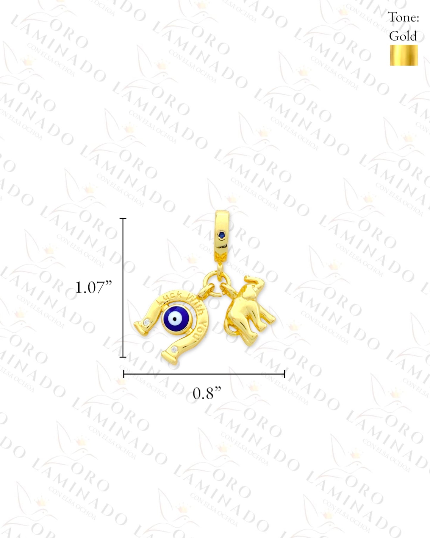 ‘LUCK WITH YOU’ Charm (Gold Filled) R355