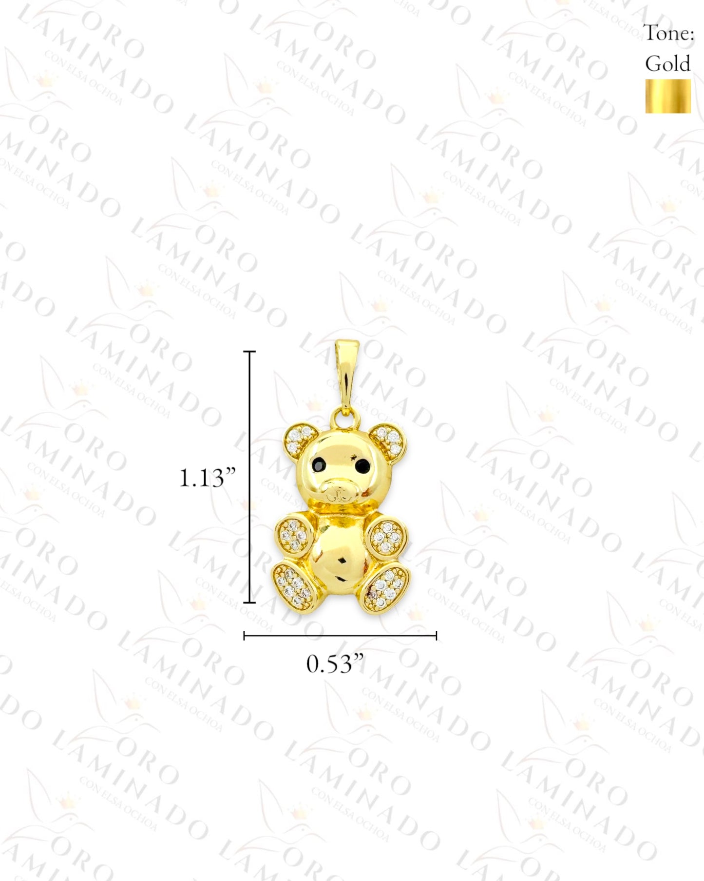 High Quality Teddy Bear Pendant (Gold Filled) R317